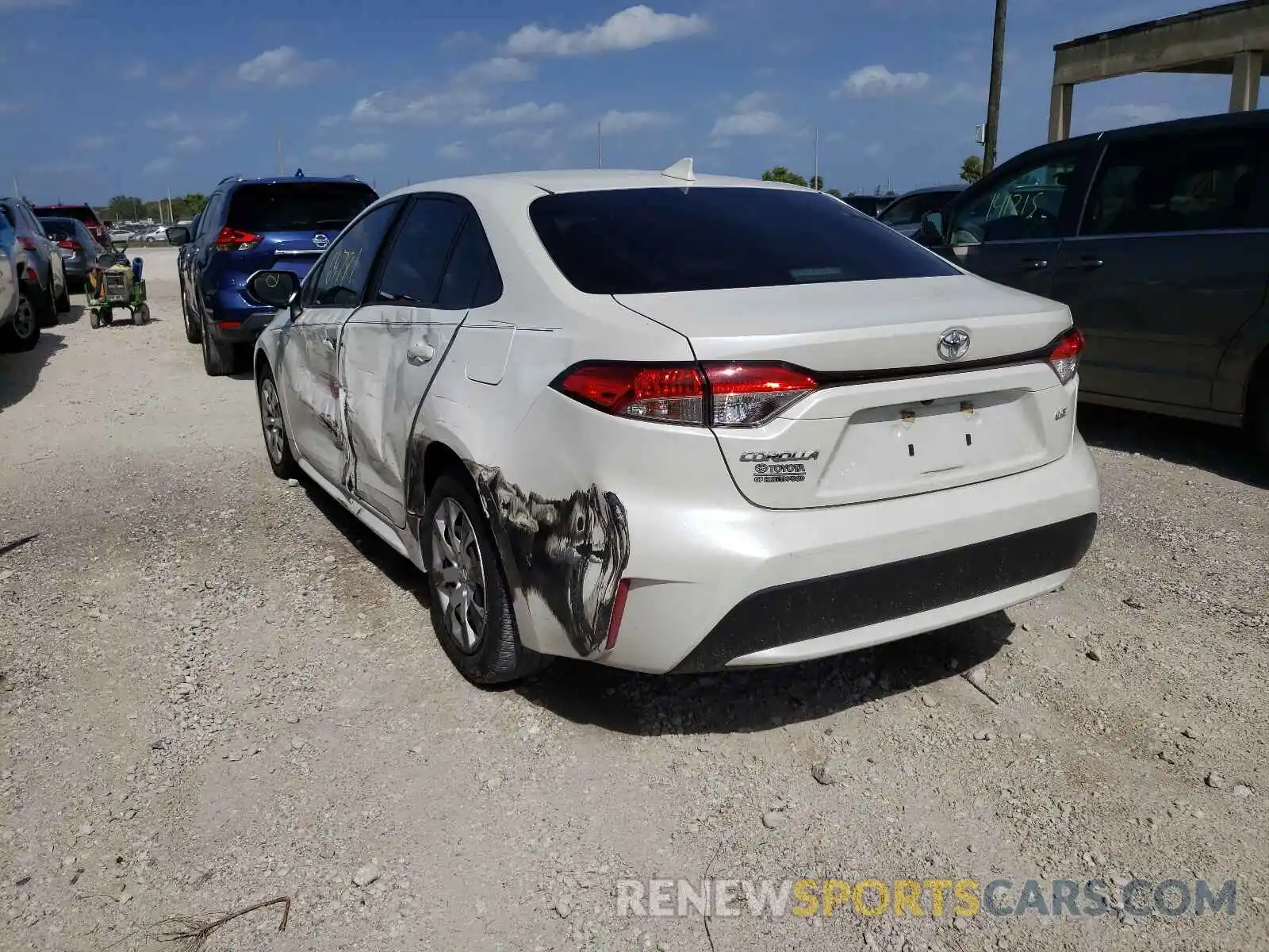 3 Photograph of a damaged car JTDEPRAEXLJ005009 TOYOTA COROLLA 2020