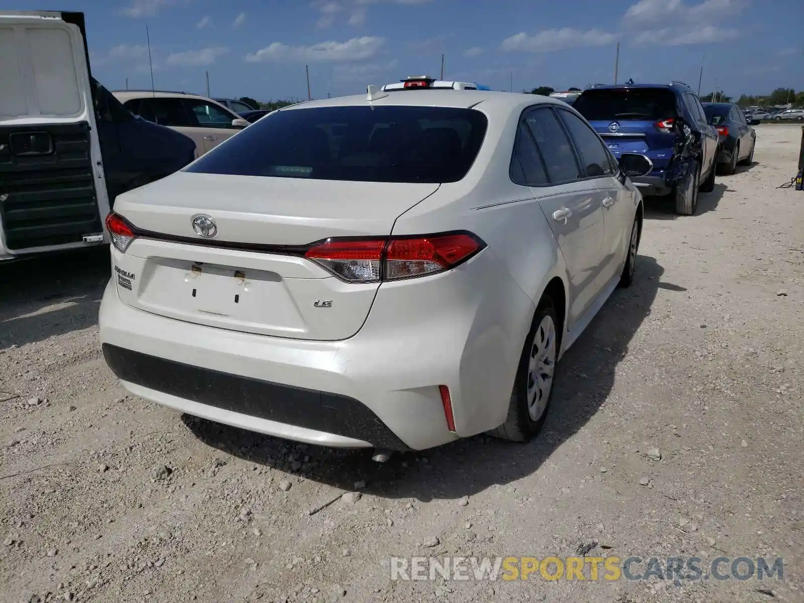 4 Photograph of a damaged car JTDEPRAEXLJ005009 TOYOTA COROLLA 2020