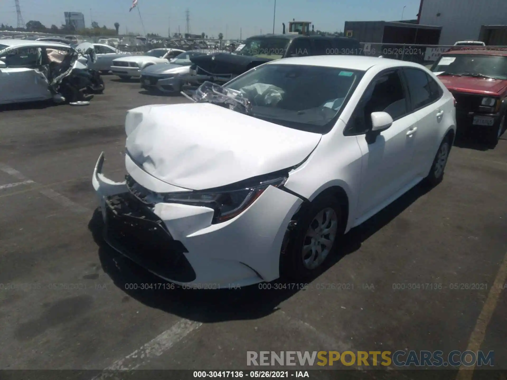 2 Photograph of a damaged car JTDEPRAEXLJ005091 TOYOTA COROLLA 2020