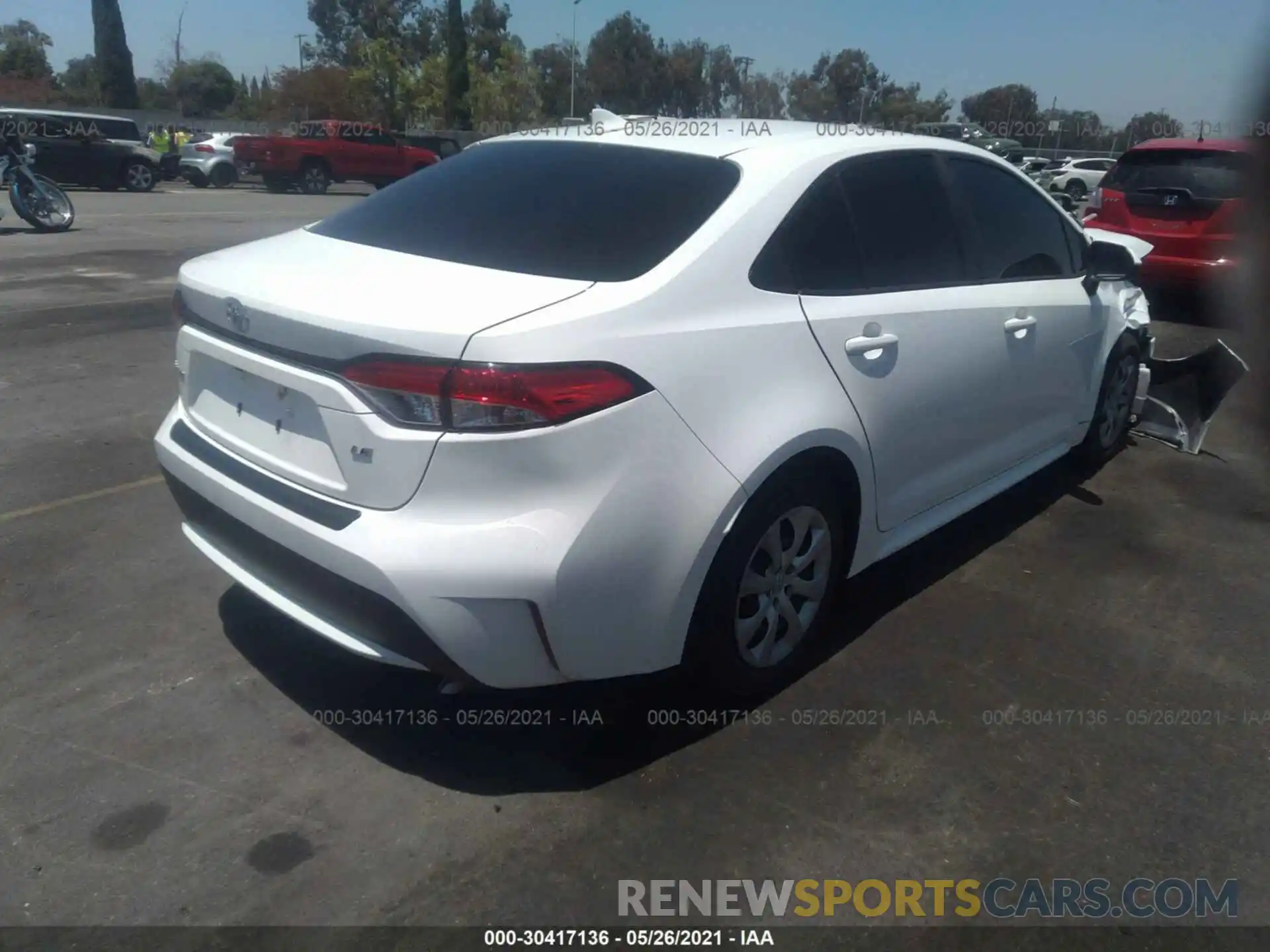 4 Photograph of a damaged car JTDEPRAEXLJ005091 TOYOTA COROLLA 2020