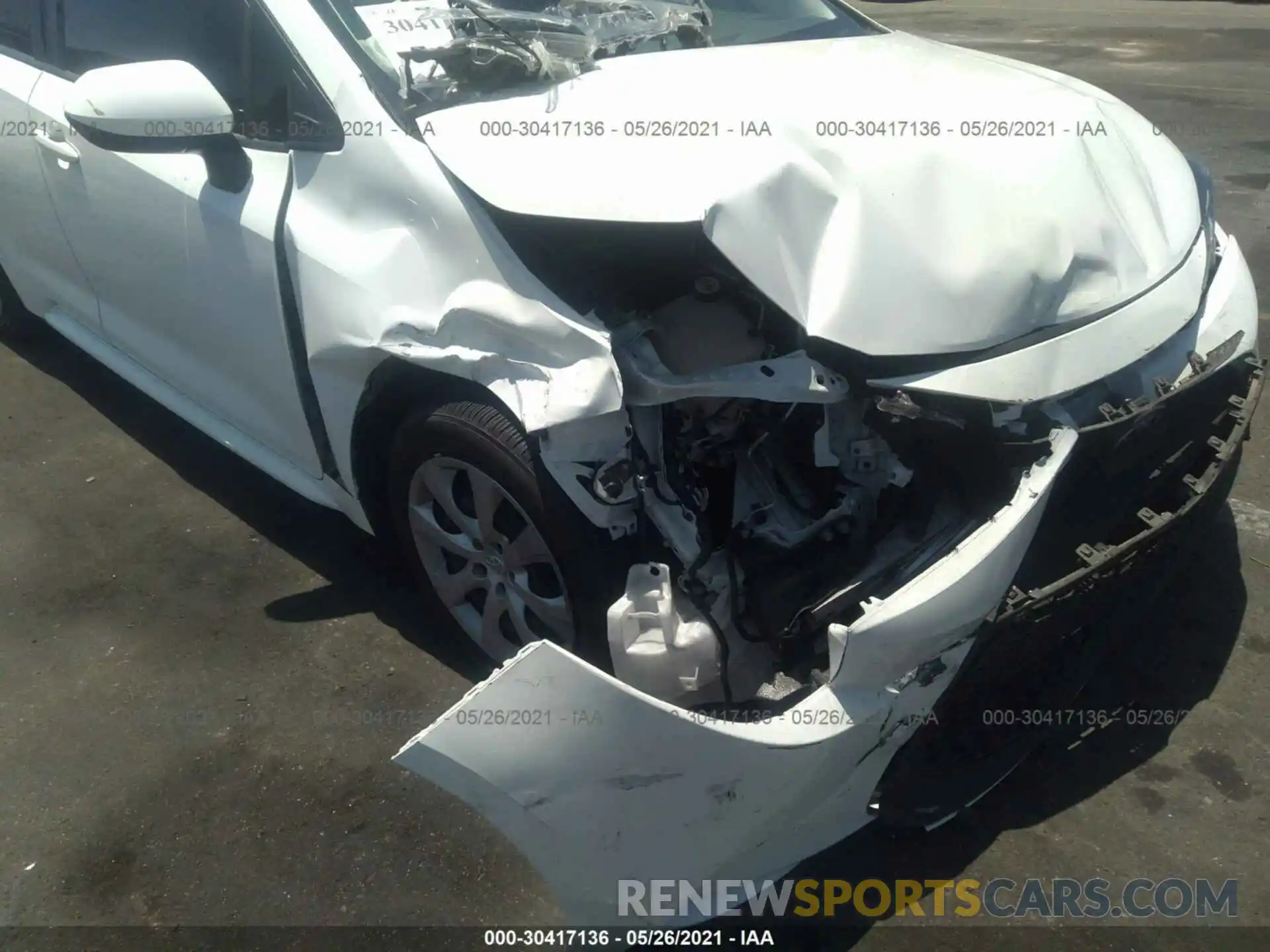 6 Photograph of a damaged car JTDEPRAEXLJ005091 TOYOTA COROLLA 2020