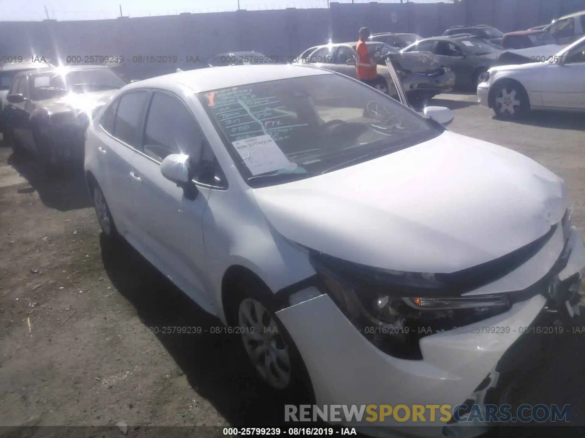 1 Photograph of a damaged car JTDEPRAEXLJ005138 TOYOTA COROLLA 2020