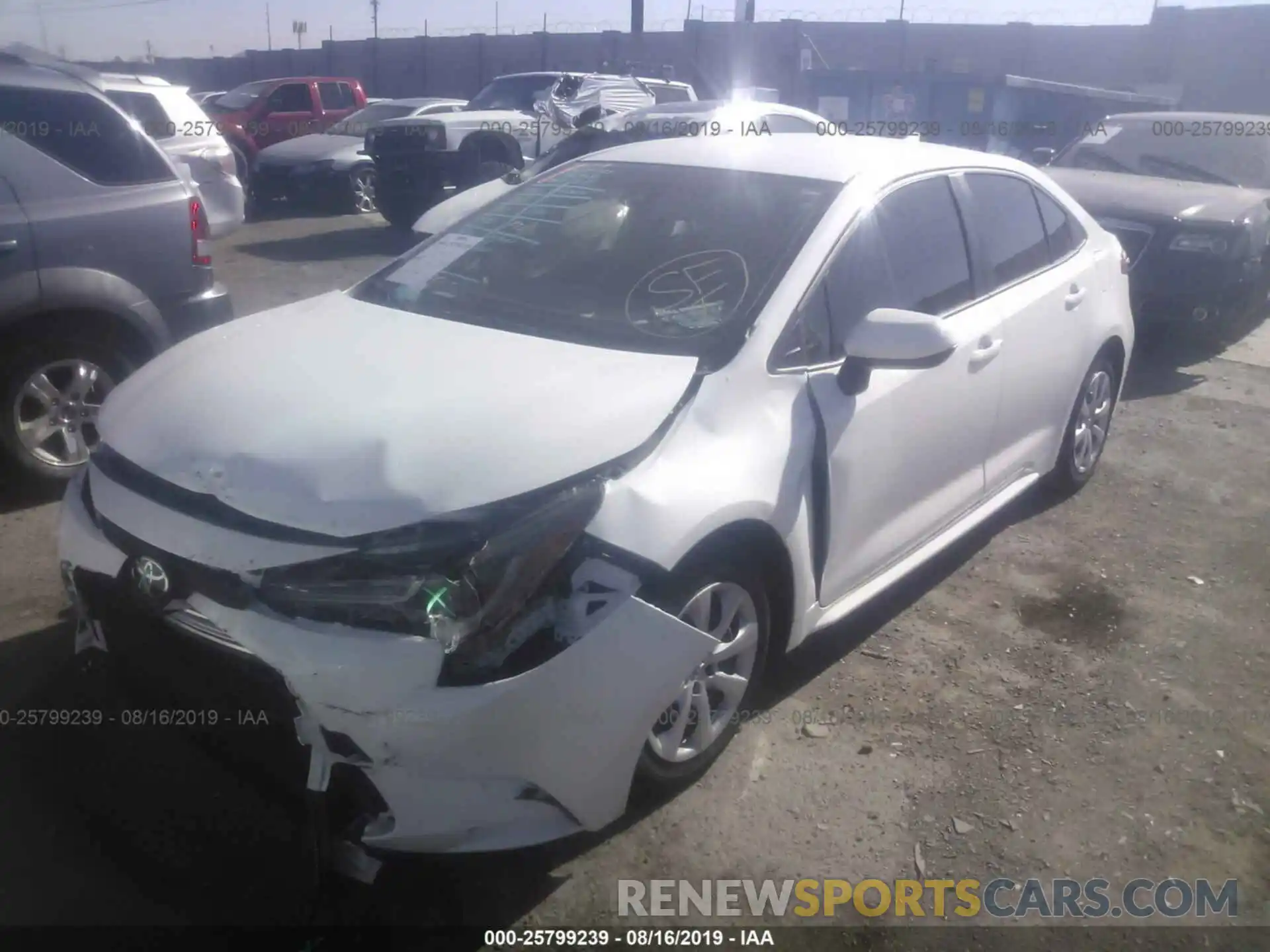 2 Photograph of a damaged car JTDEPRAEXLJ005138 TOYOTA COROLLA 2020