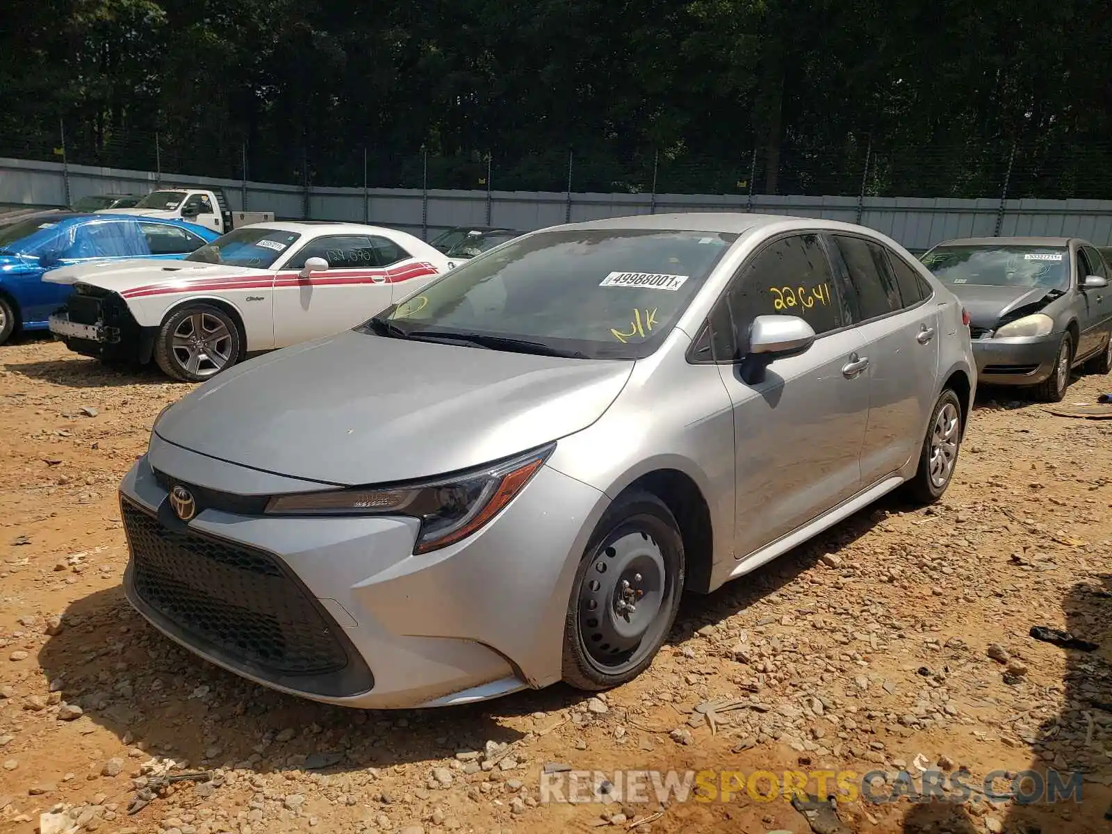 2 Photograph of a damaged car JTDEPRAEXLJ006290 TOYOTA COROLLA 2020