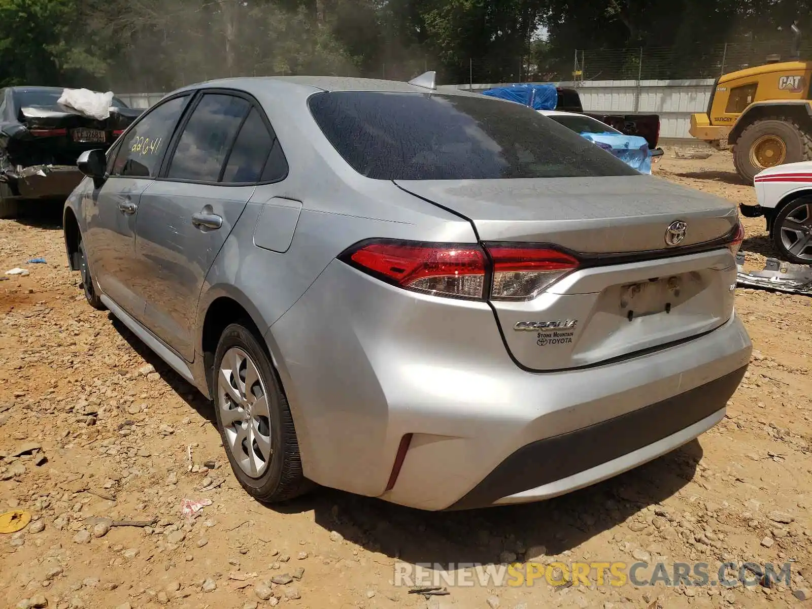 3 Photograph of a damaged car JTDEPRAEXLJ006290 TOYOTA COROLLA 2020