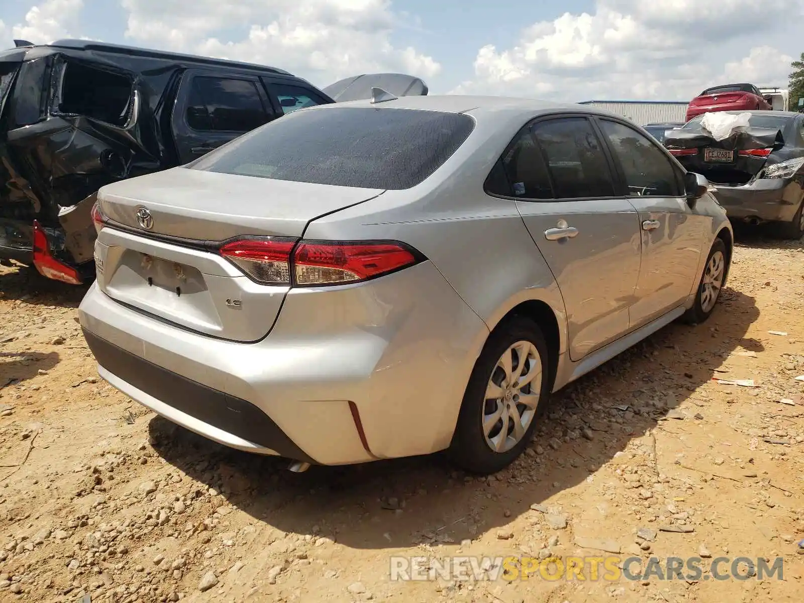 4 Photograph of a damaged car JTDEPRAEXLJ006290 TOYOTA COROLLA 2020