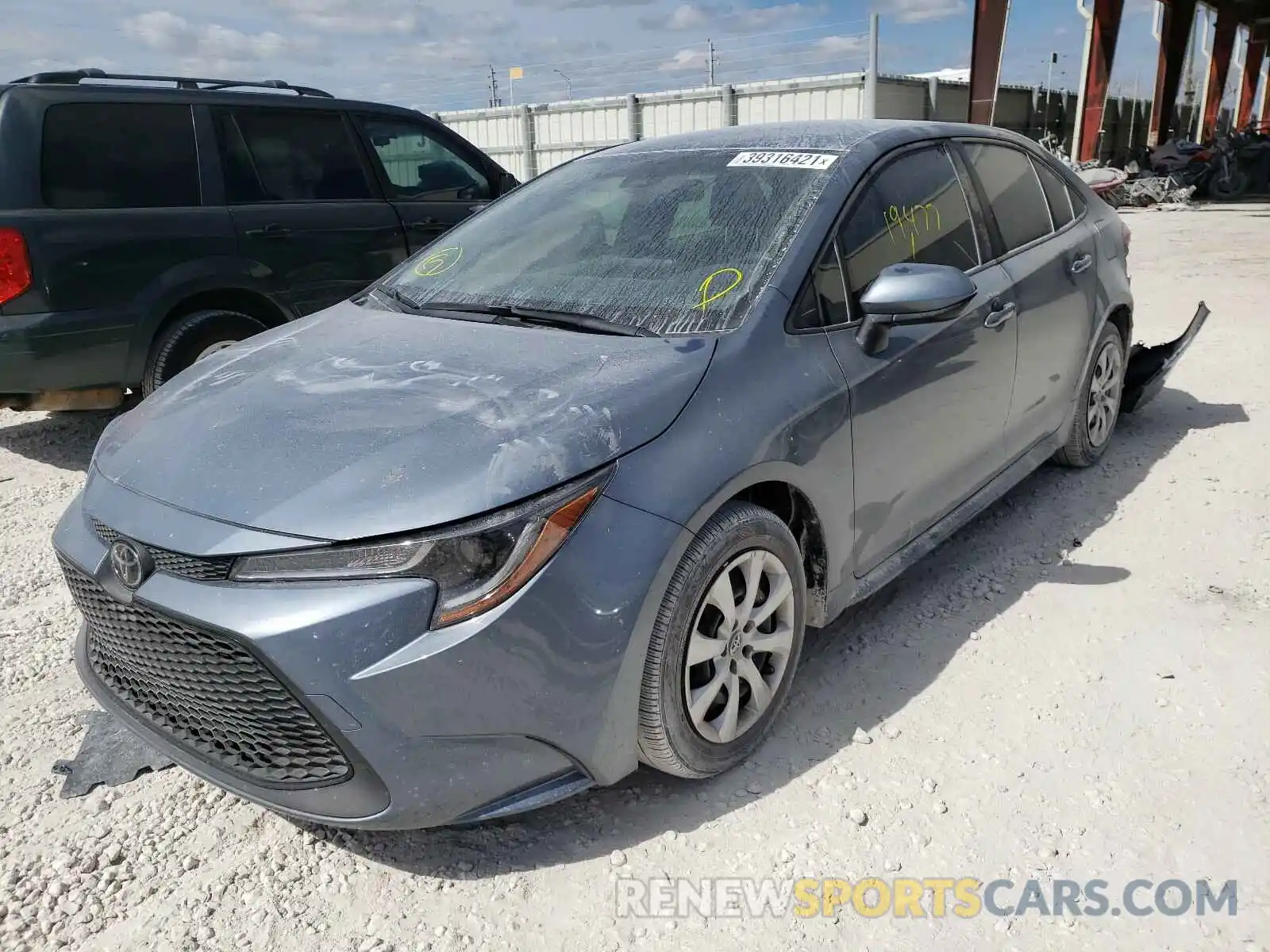 2 Photograph of a damaged car JTDEPRAEXLJ006483 TOYOTA COROLLA 2020