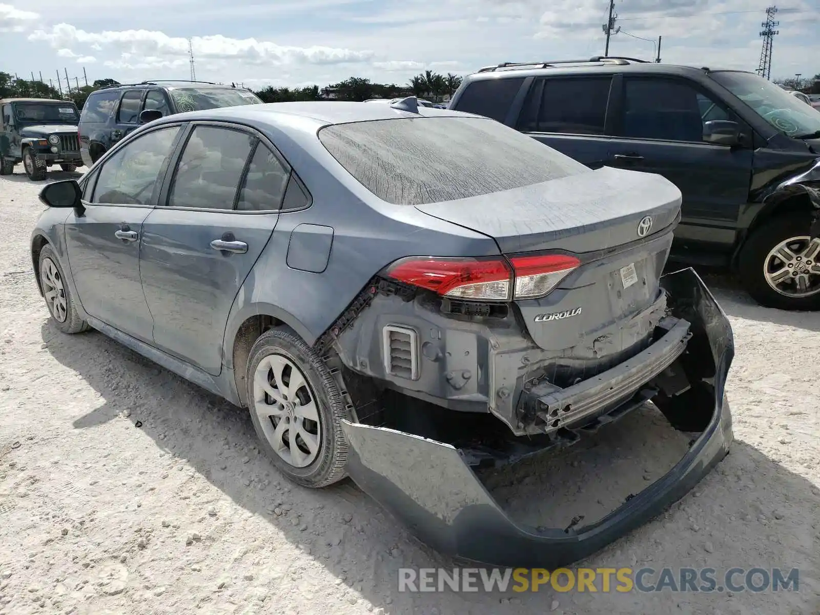 3 Photograph of a damaged car JTDEPRAEXLJ006483 TOYOTA COROLLA 2020