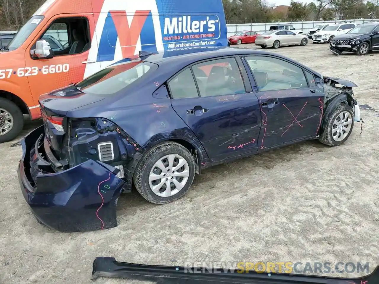 3 Фотография поврежденного автомобиля JTDEPRAEXLJ006533 TOYOTA COROLLA 2020