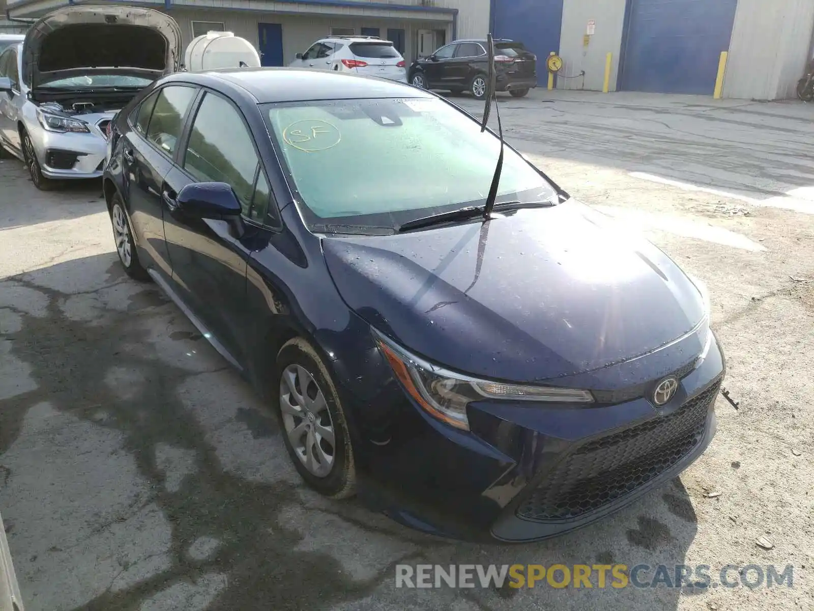 1 Photograph of a damaged car JTDEPRAEXLJ007181 TOYOTA COROLLA 2020