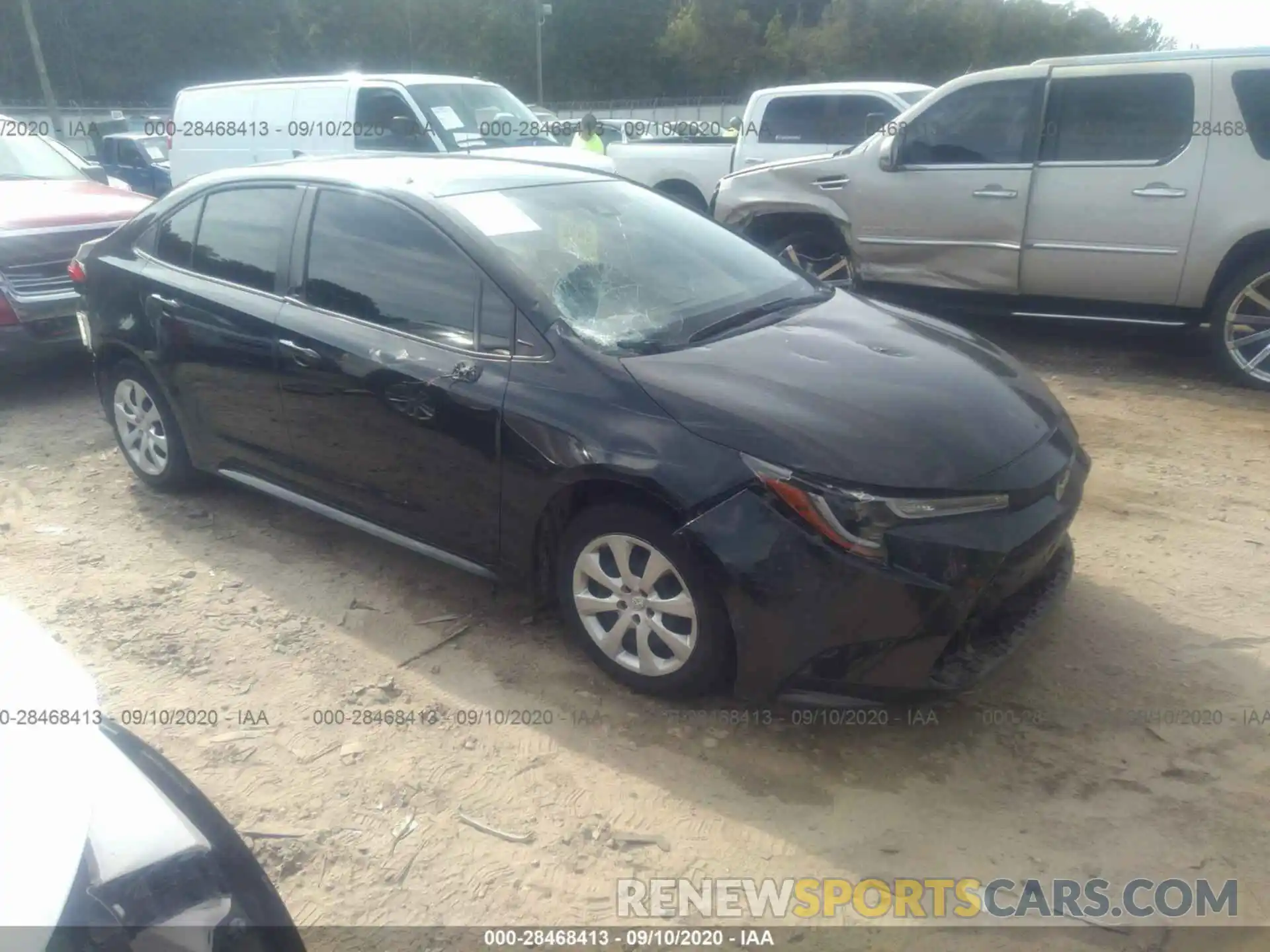 1 Photograph of a damaged car JTDEPRAEXLJ007276 TOYOTA COROLLA 2020