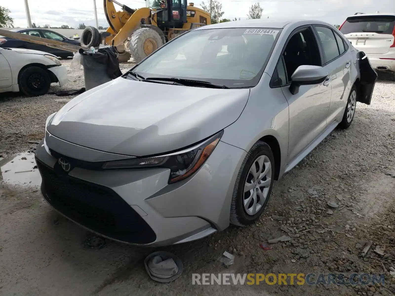 2 Photograph of a damaged car JTDEPRAEXLJ007665 TOYOTA COROLLA 2020