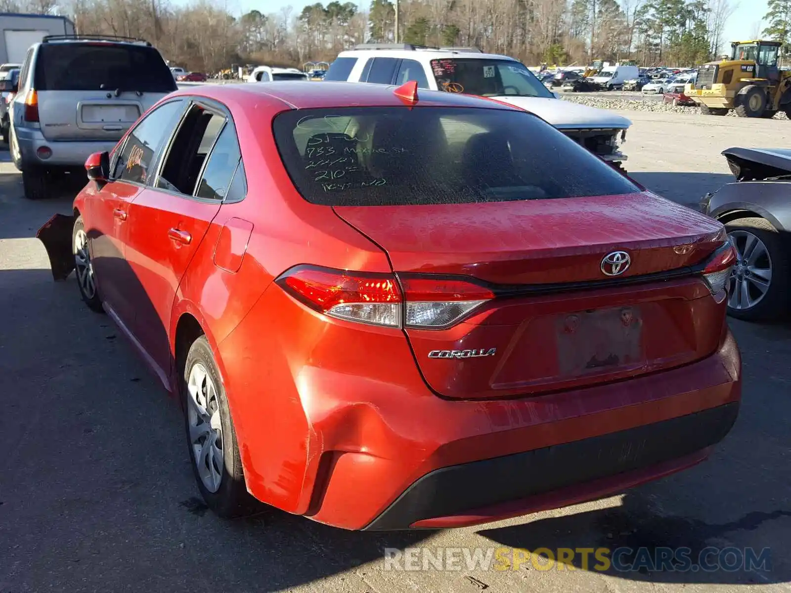 3 Photograph of a damaged car JTDEPRAEXLJ007813 TOYOTA COROLLA 2020