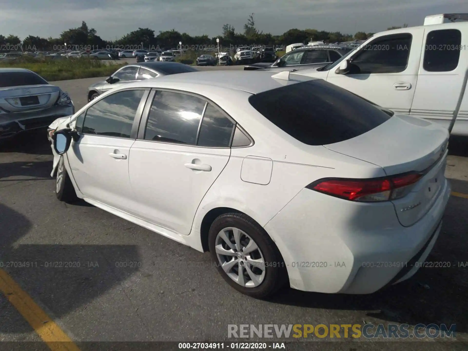 3 Photograph of a damaged car JTDEPRAEXLJ007889 TOYOTA COROLLA 2020