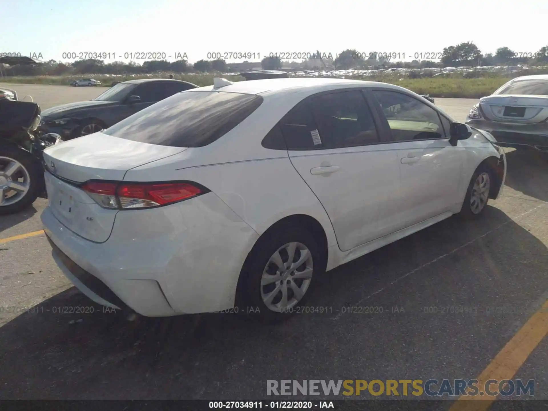 4 Photograph of a damaged car JTDEPRAEXLJ007889 TOYOTA COROLLA 2020