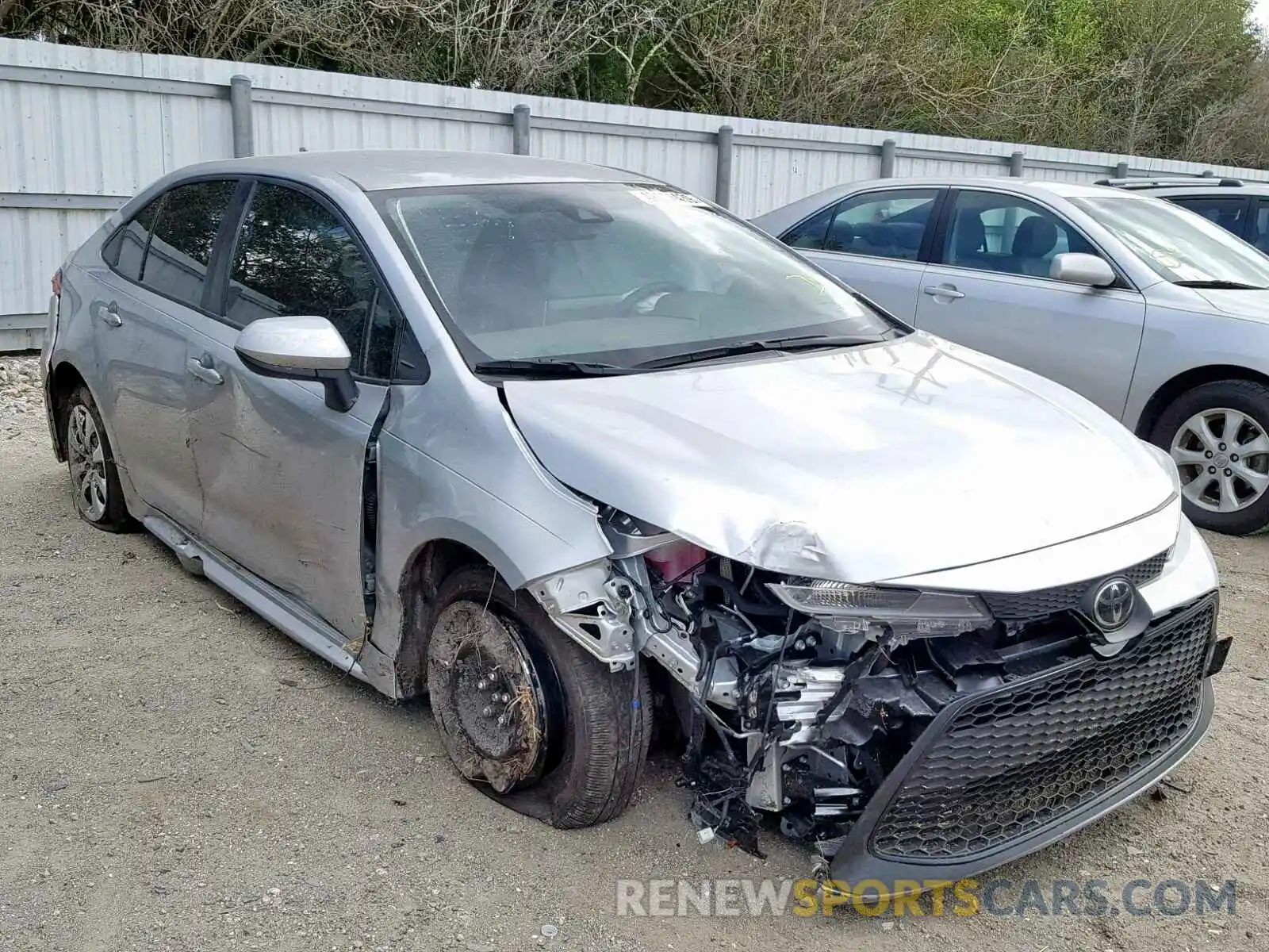 1 Photograph of a damaged car JTDEPRAEXLJ008024 TOYOTA COROLLA 2020