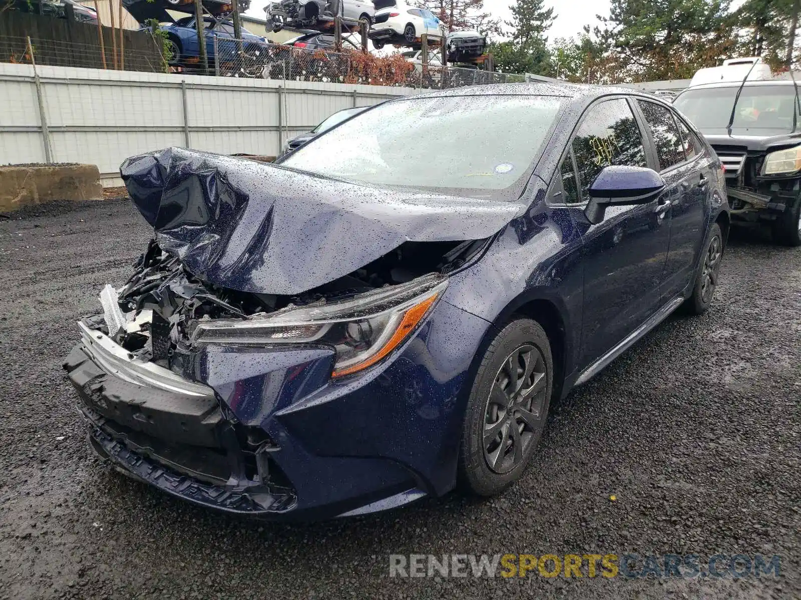 2 Photograph of a damaged car JTDEPRAEXLJ008542 TOYOTA COROLLA 2020