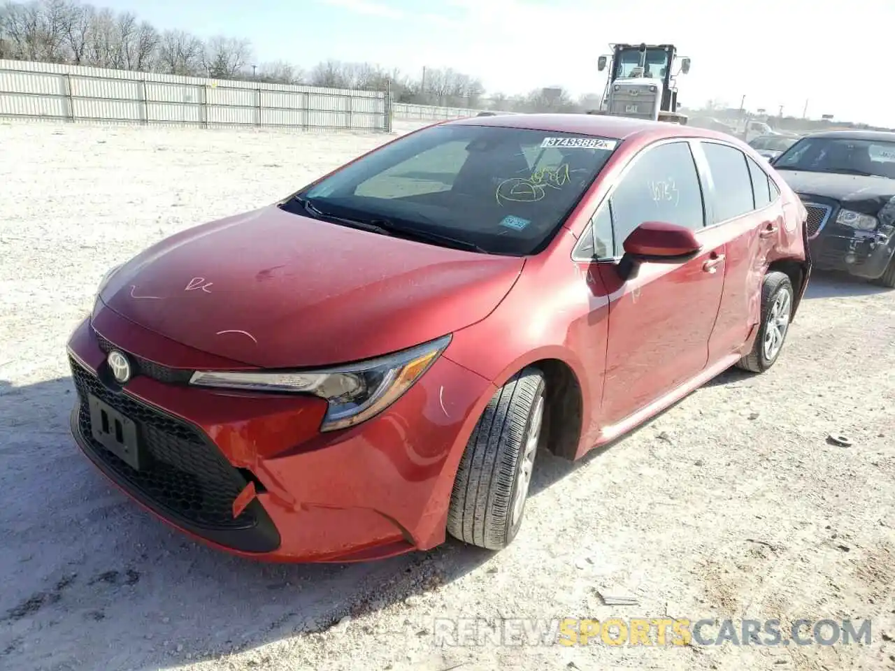 2 Photograph of a damaged car JTDEPRAEXLJ009187 TOYOTA COROLLA 2020