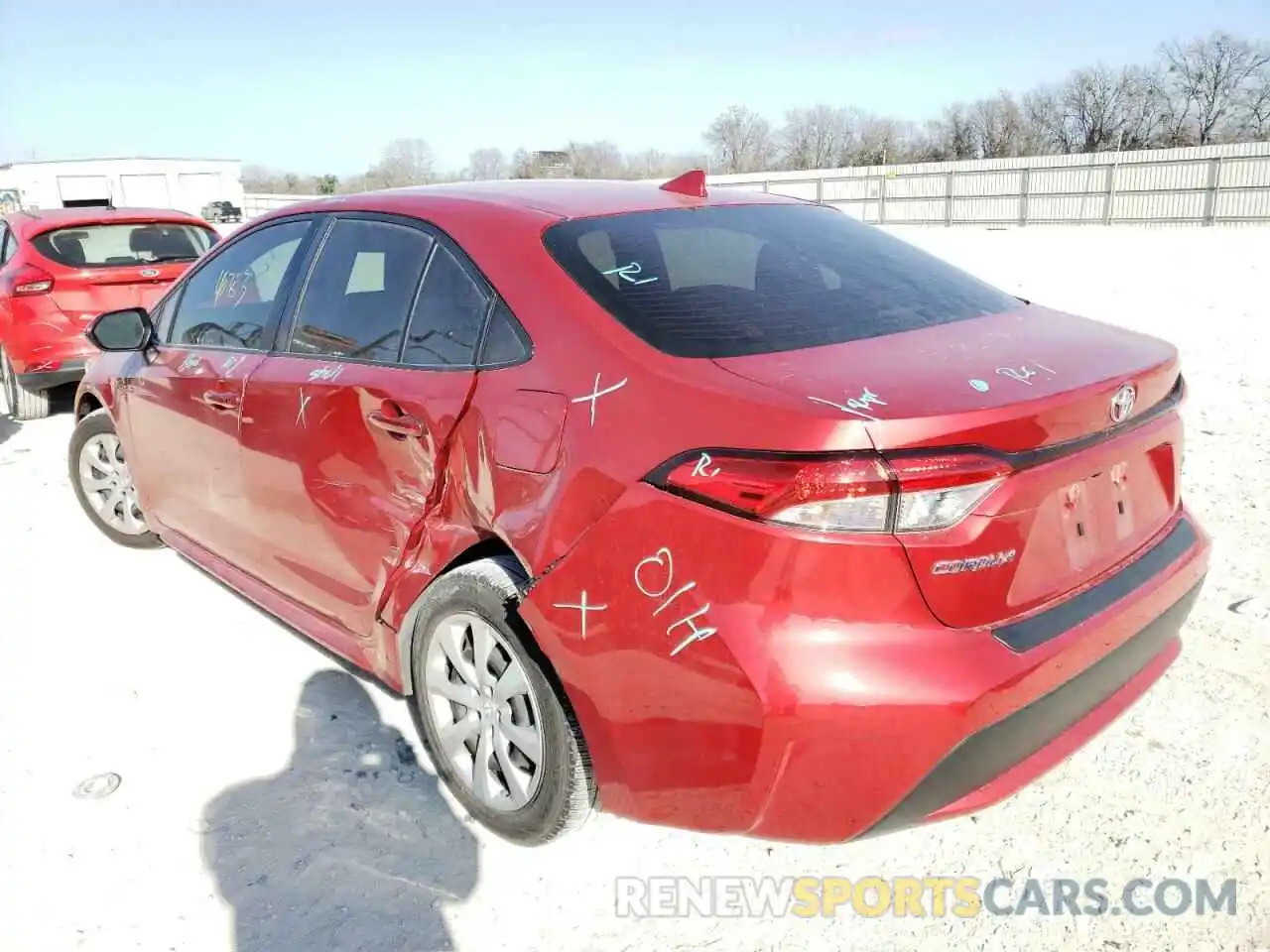 3 Photograph of a damaged car JTDEPRAEXLJ009187 TOYOTA COROLLA 2020