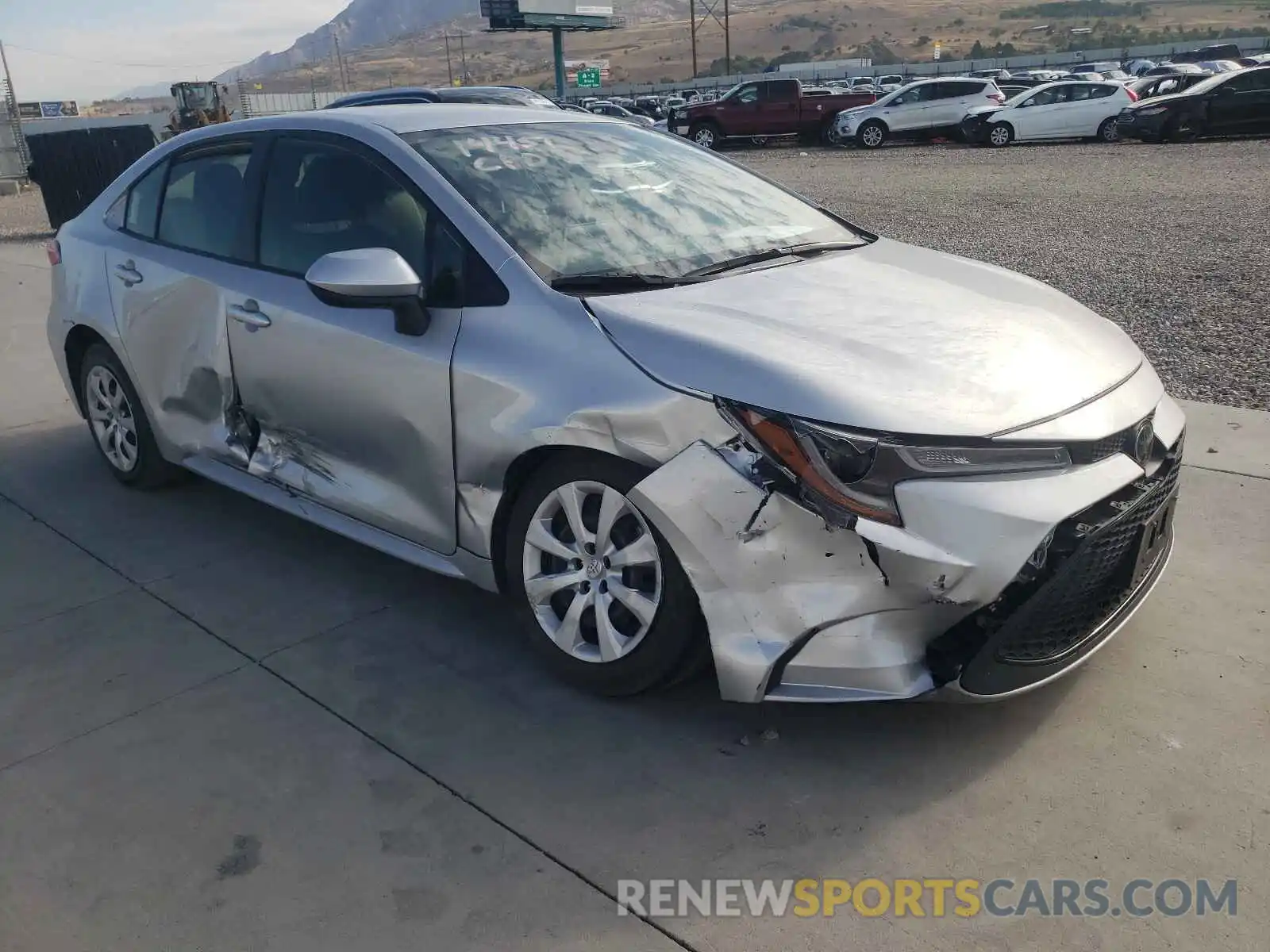 1 Photograph of a damaged car JTDEPRAEXLJ009240 TOYOTA COROLLA 2020