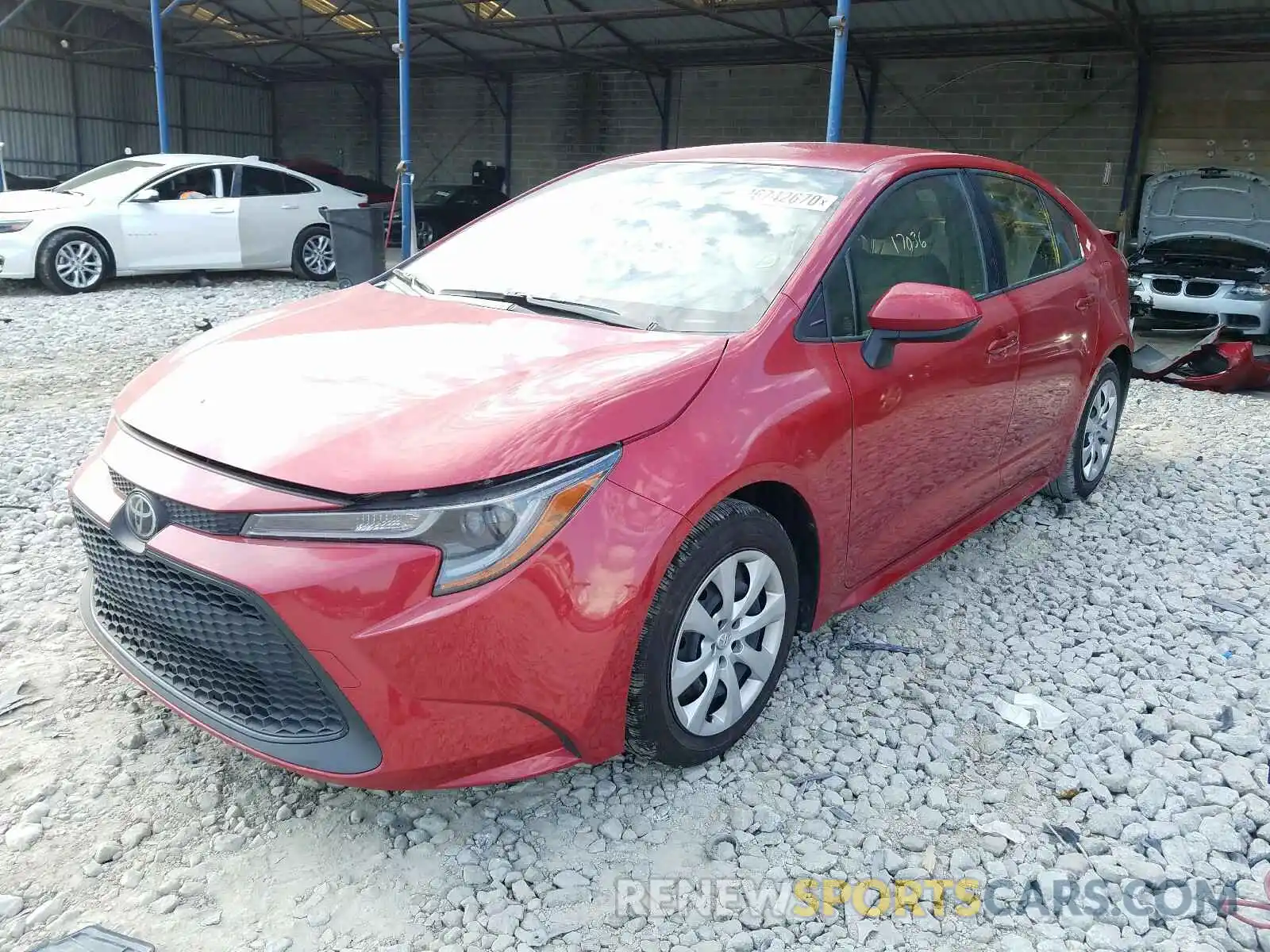 2 Photograph of a damaged car JTDEPRAEXLJ009674 TOYOTA COROLLA 2020