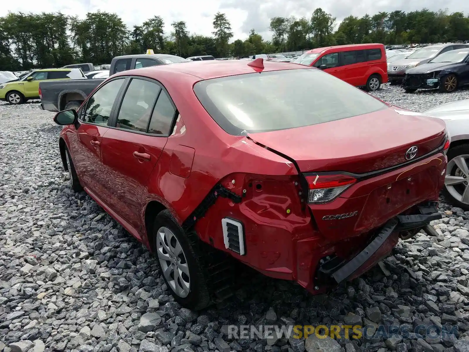 3 Photograph of a damaged car JTDEPRAEXLJ009674 TOYOTA COROLLA 2020