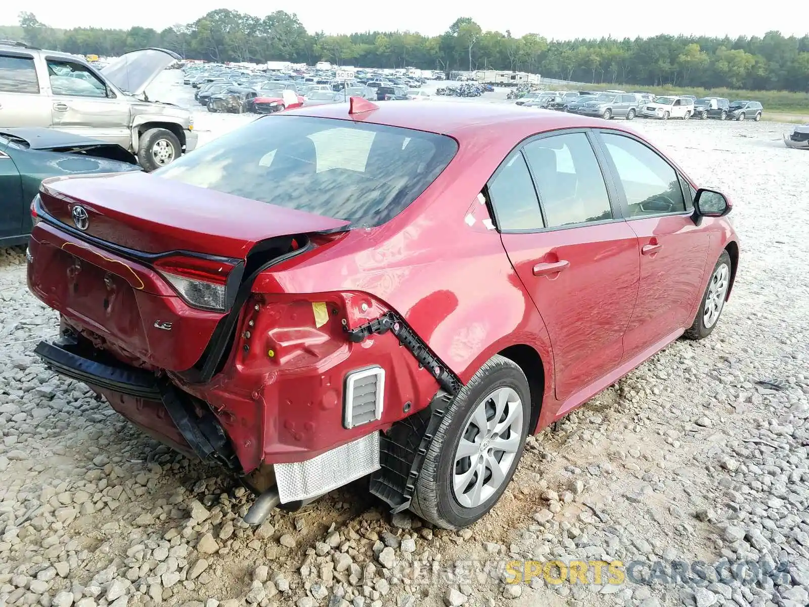 4 Photograph of a damaged car JTDEPRAEXLJ009674 TOYOTA COROLLA 2020