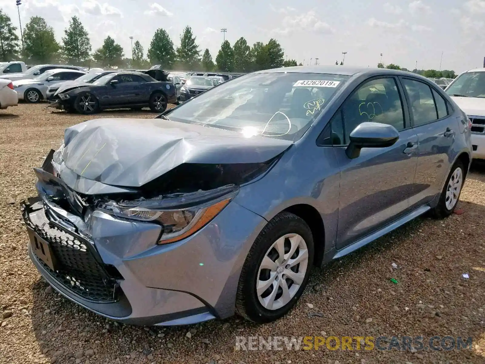 2 Photograph of a damaged car JTDEPRAEXLJ010324 TOYOTA COROLLA 2020