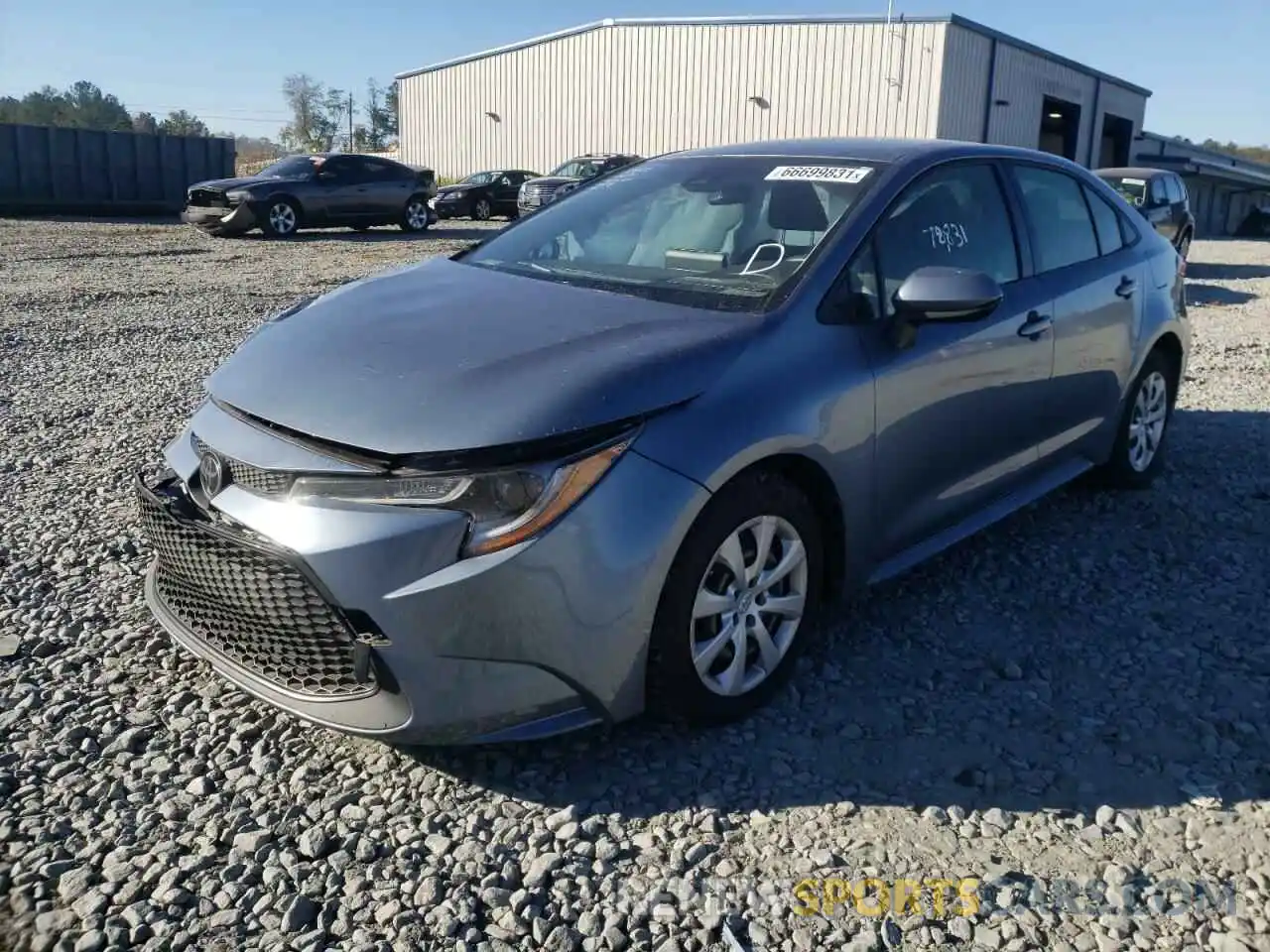 2 Photograph of a damaged car JTDEPRAEXLJ011537 TOYOTA COROLLA 2020