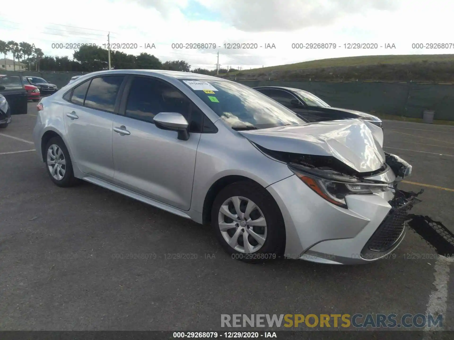 1 Photograph of a damaged car JTDEPRAEXLJ012123 TOYOTA COROLLA 2020