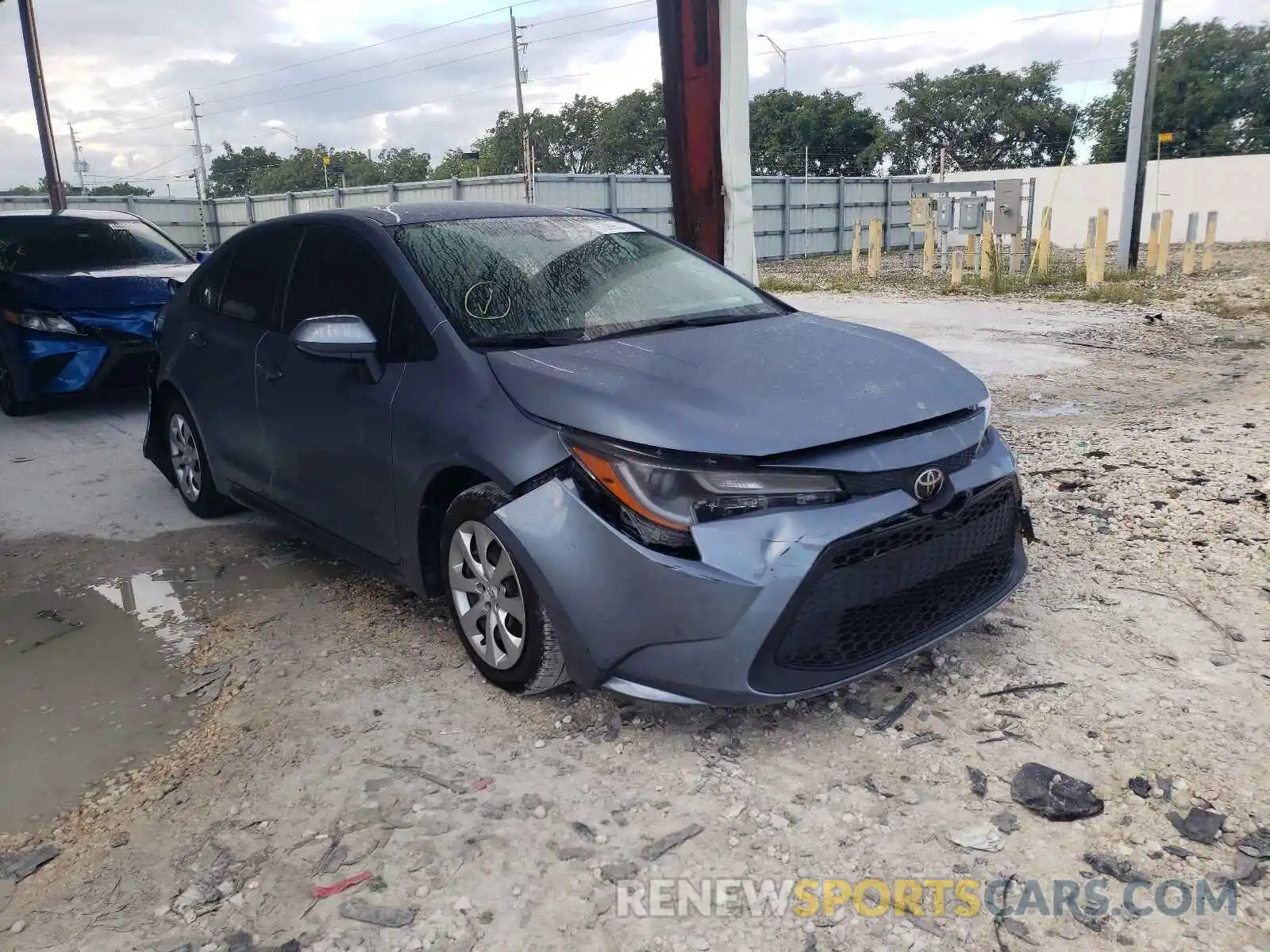 1 Photograph of a damaged car JTDEPRAEXLJ013157 TOYOTA COROLLA 2020