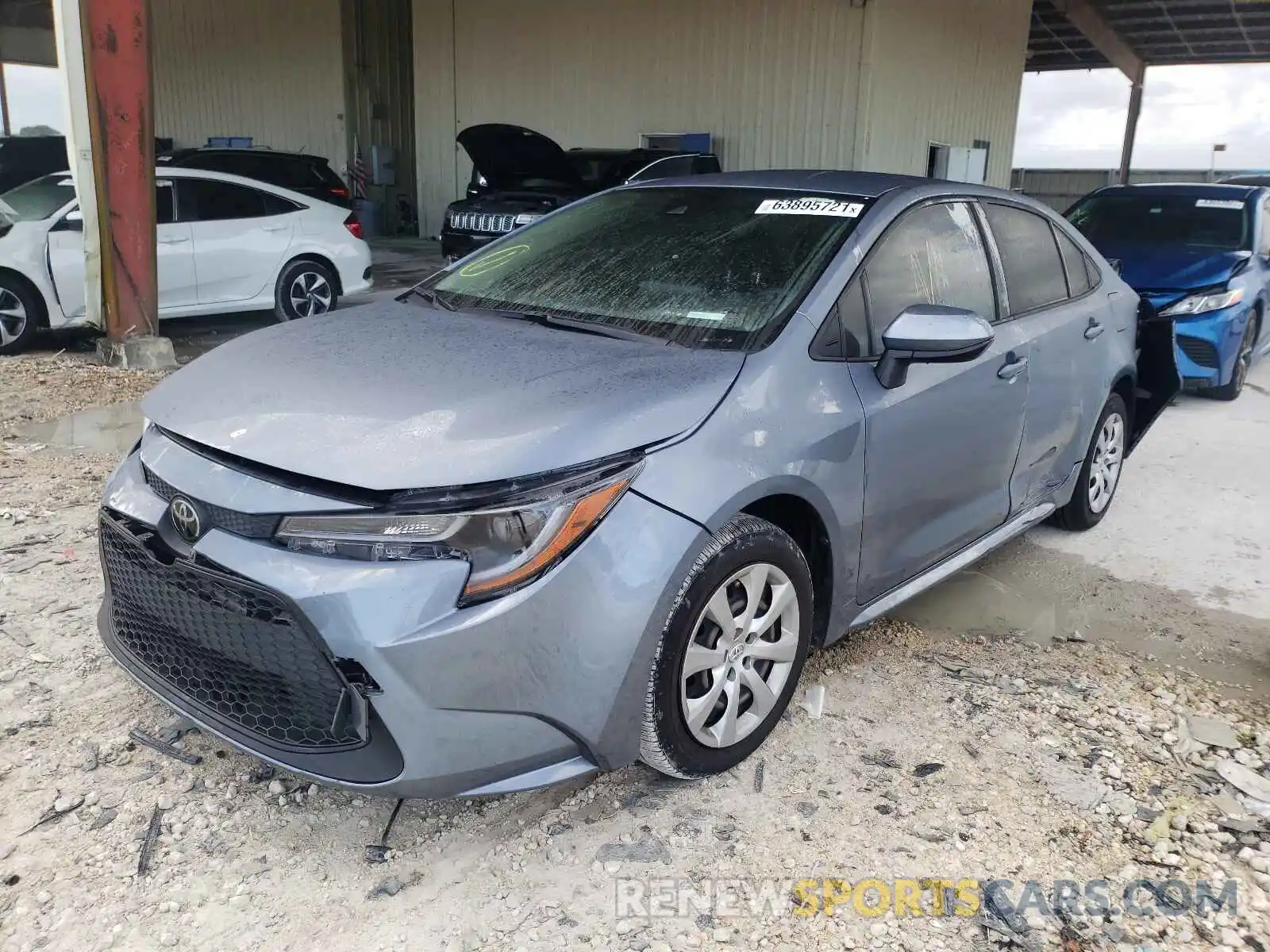 2 Photograph of a damaged car JTDEPRAEXLJ013157 TOYOTA COROLLA 2020