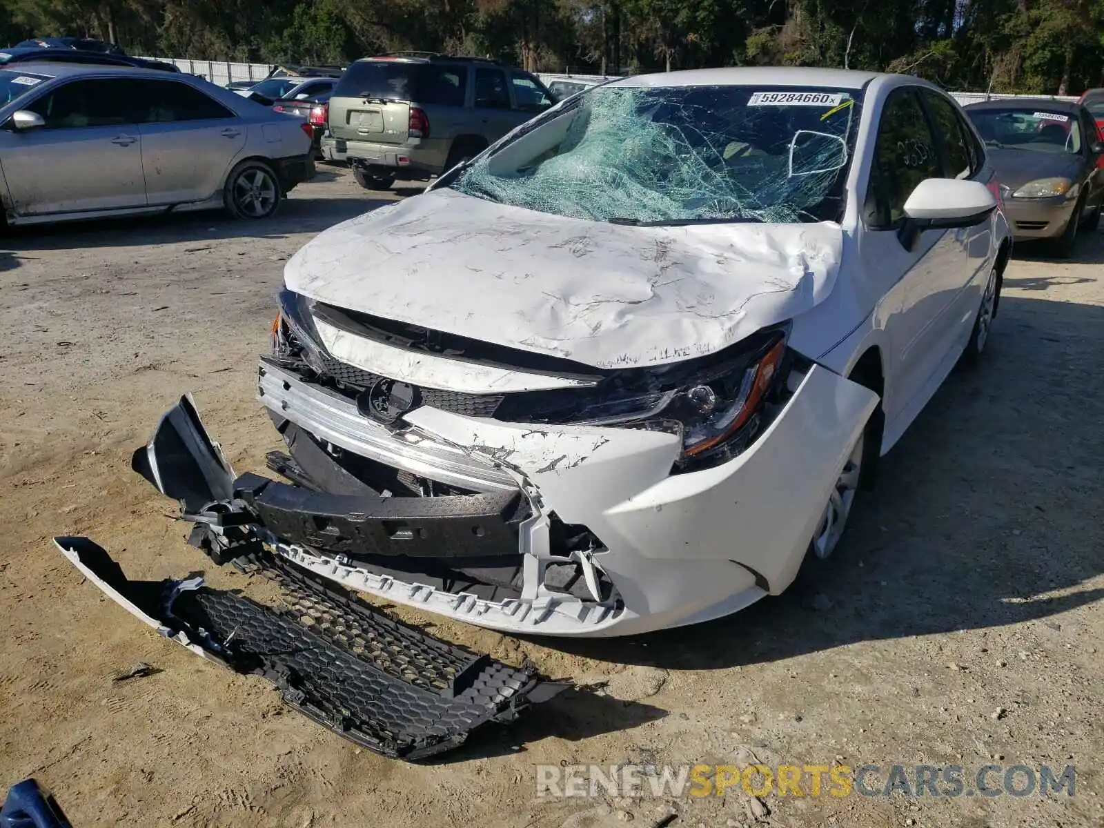 2 Photograph of a damaged car JTDEPRAEXLJ013188 TOYOTA COROLLA 2020