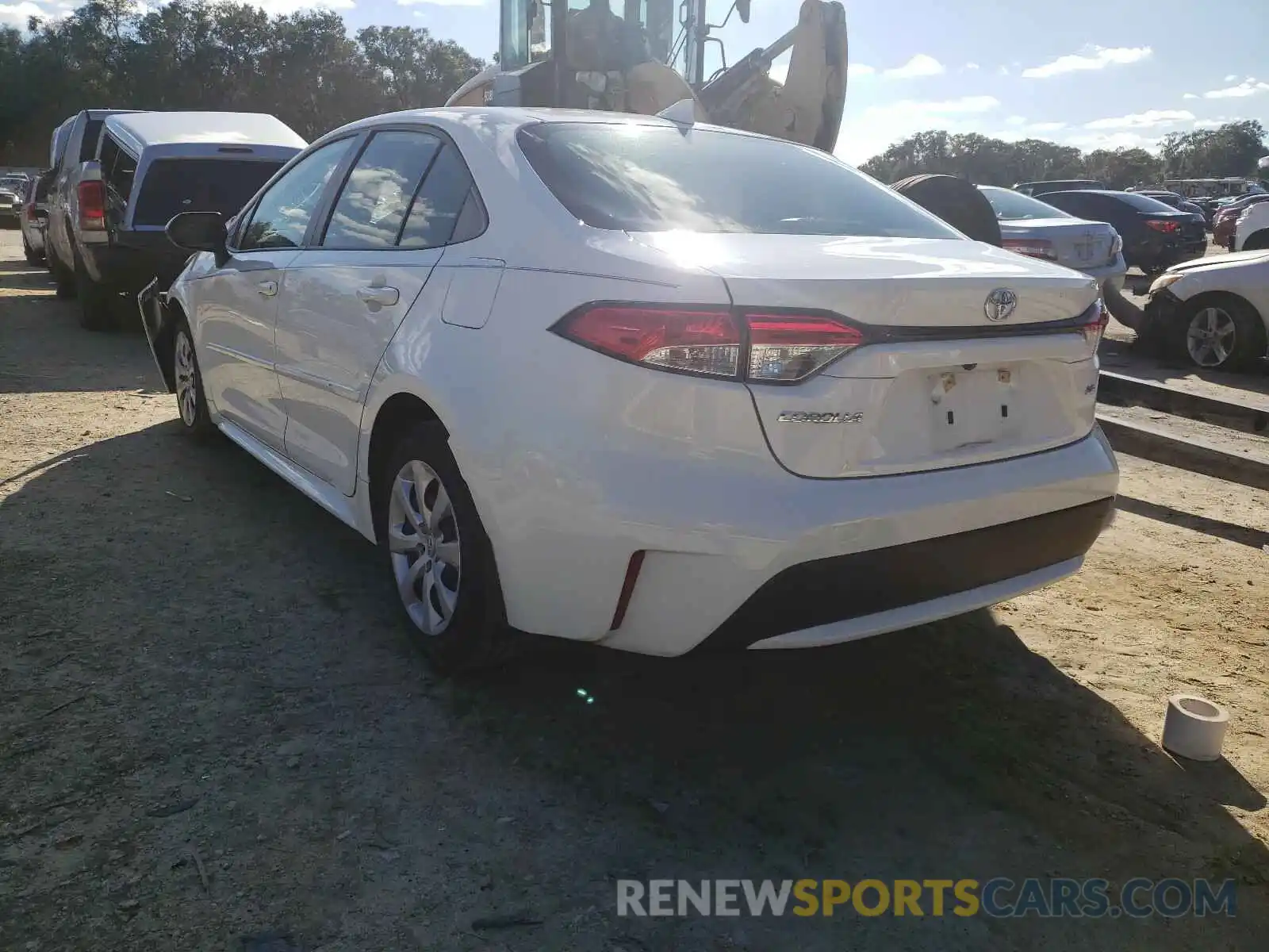 3 Photograph of a damaged car JTDEPRAEXLJ013188 TOYOTA COROLLA 2020