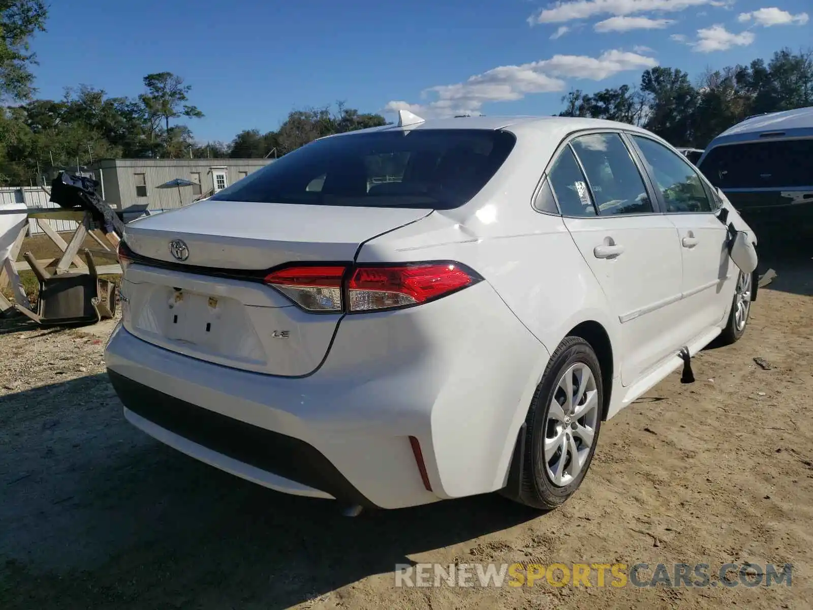 4 Photograph of a damaged car JTDEPRAEXLJ013188 TOYOTA COROLLA 2020