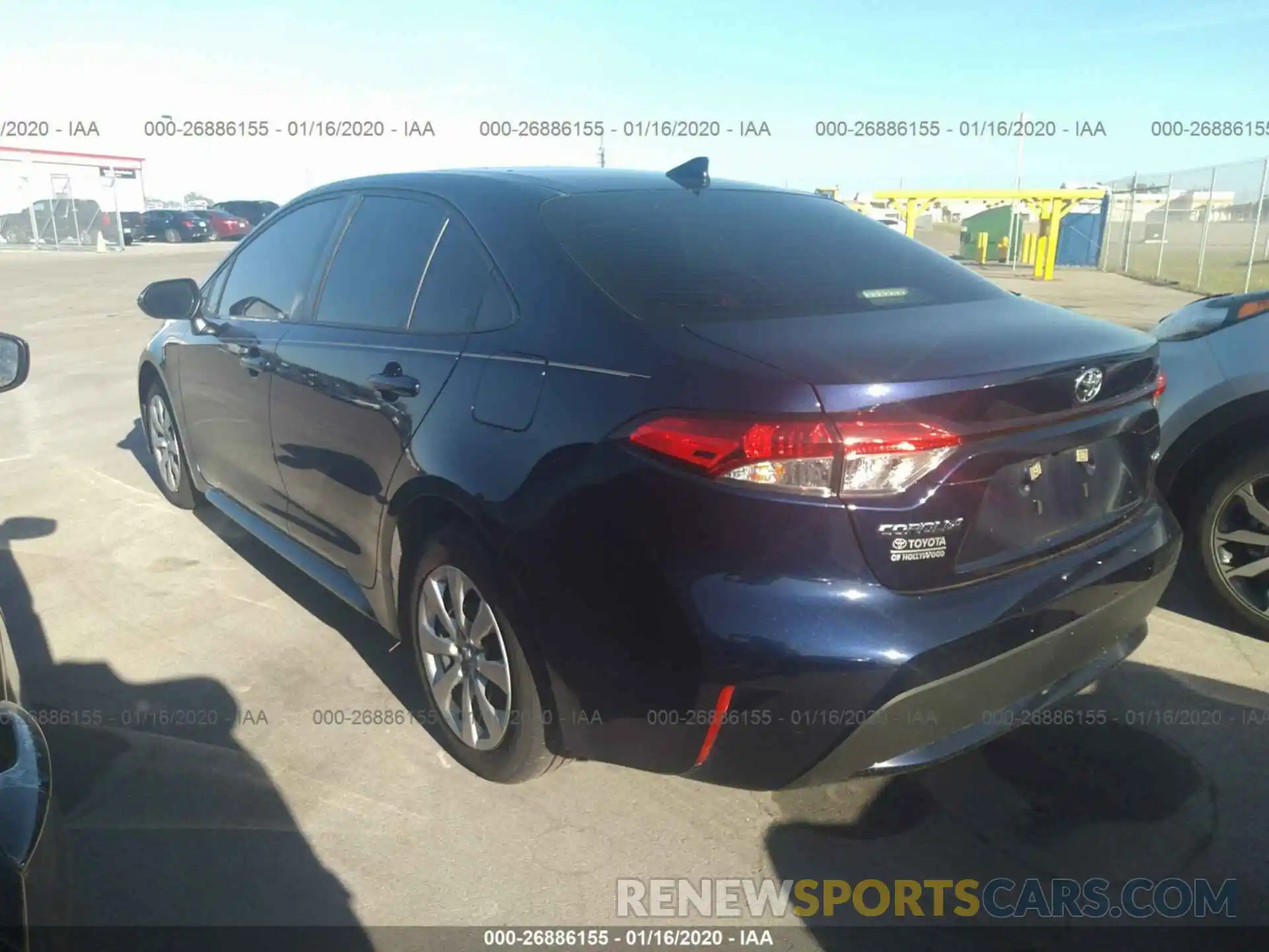 3 Фотография поврежденного автомобиля JTDEPRAEXLJ013983 TOYOTA COROLLA 2020