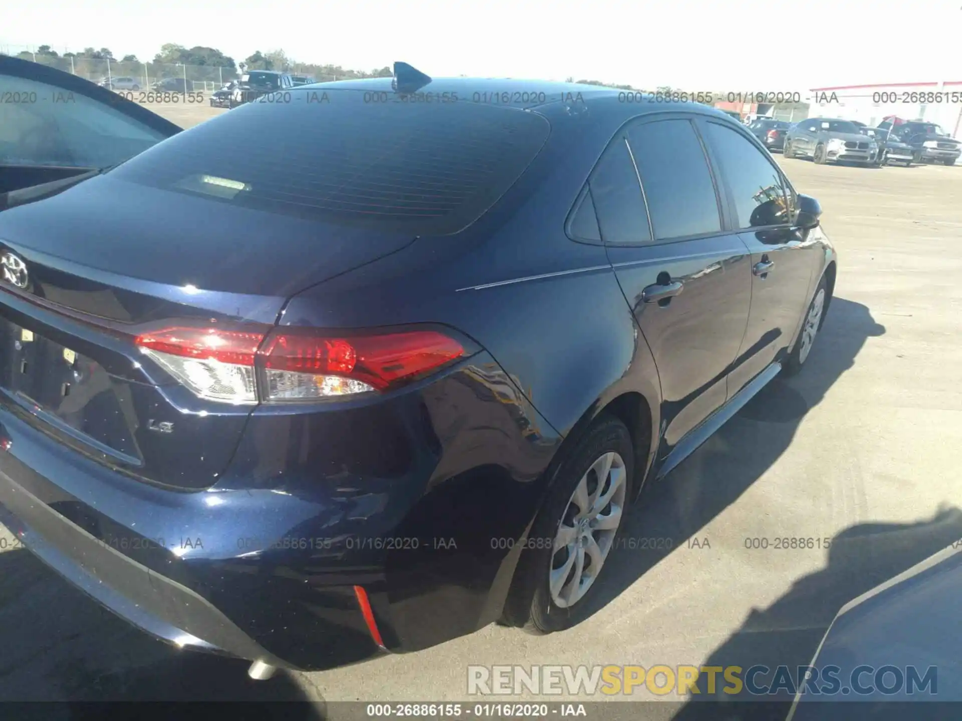 4 Photograph of a damaged car JTDEPRAEXLJ013983 TOYOTA COROLLA 2020