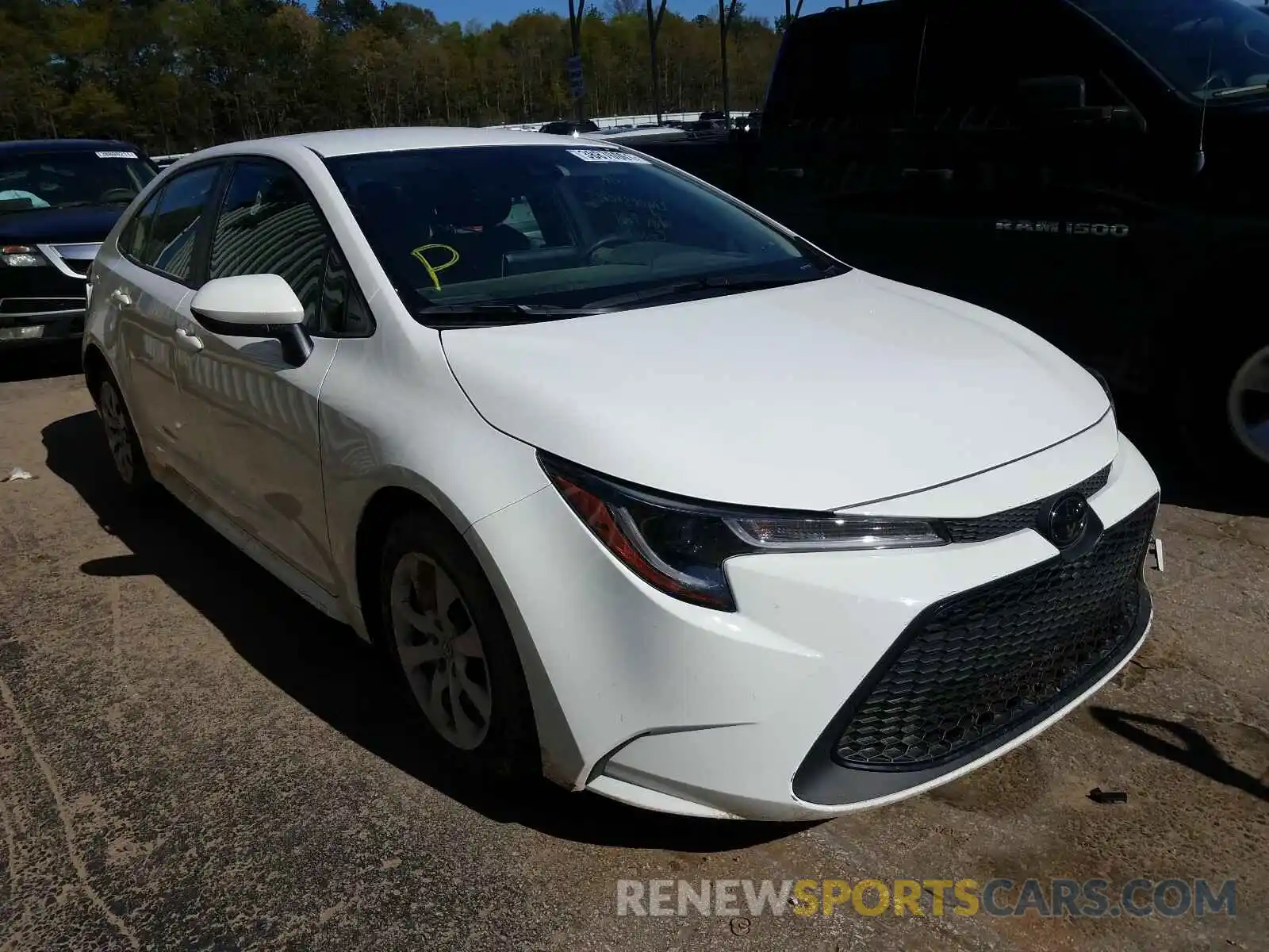 1 Photograph of a damaged car JTDEPRAEXLJ014146 TOYOTA COROLLA 2020