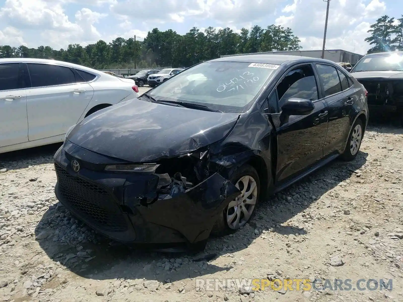 2 Photograph of a damaged car JTDEPRAEXLJ014213 TOYOTA COROLLA 2020