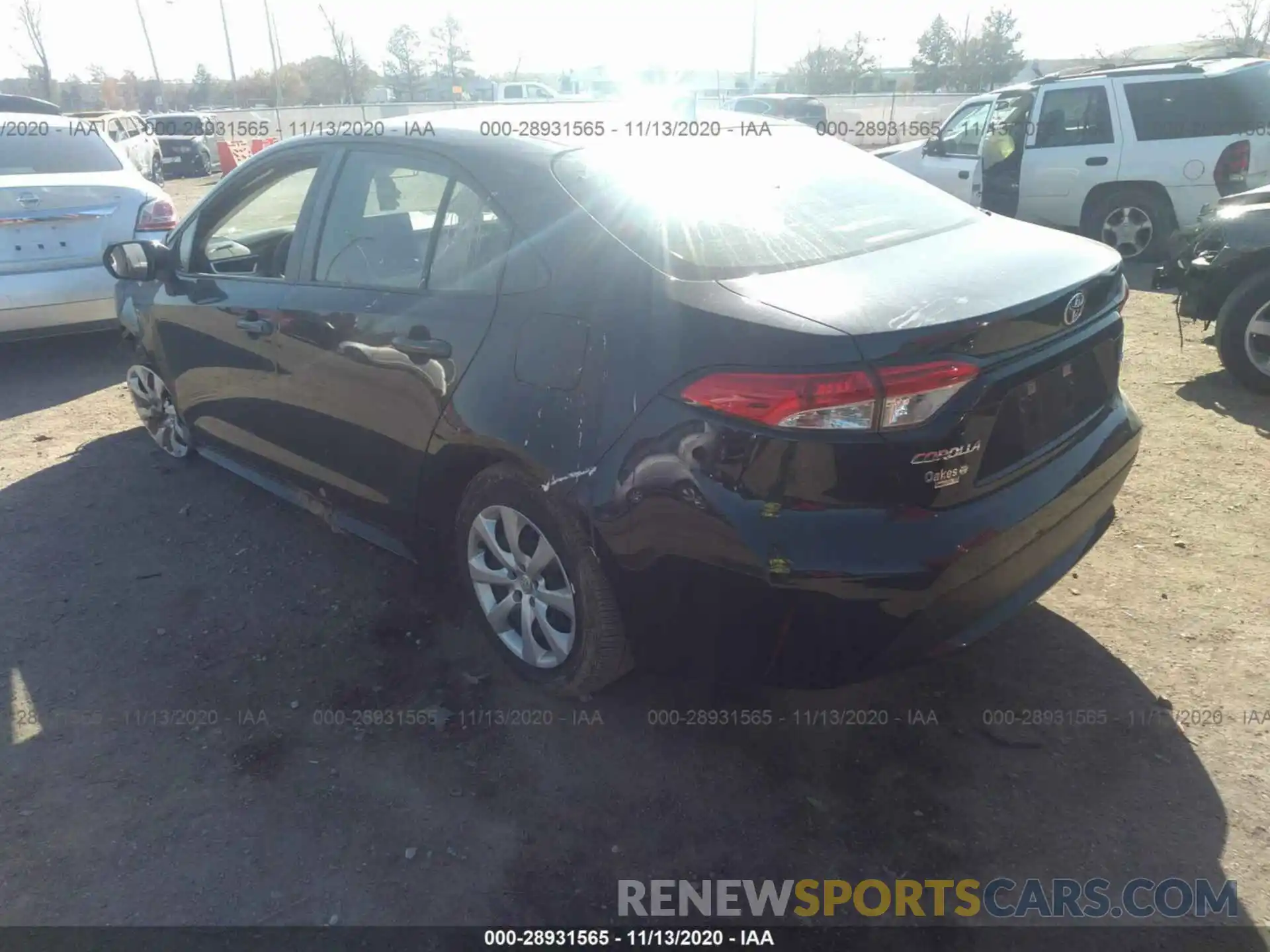 3 Photograph of a damaged car JTDEPRAEXLJ014342 TOYOTA COROLLA 2020