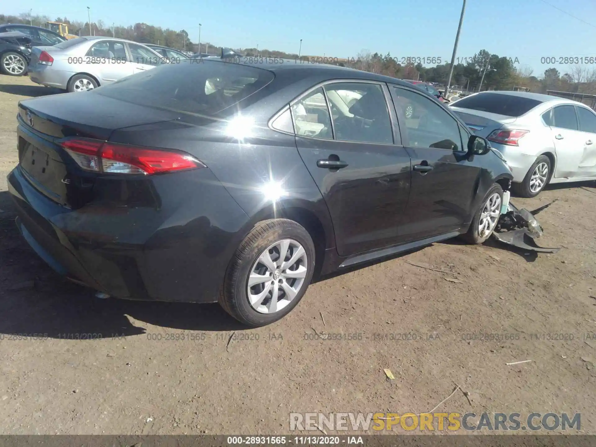 4 Photograph of a damaged car JTDEPRAEXLJ014342 TOYOTA COROLLA 2020