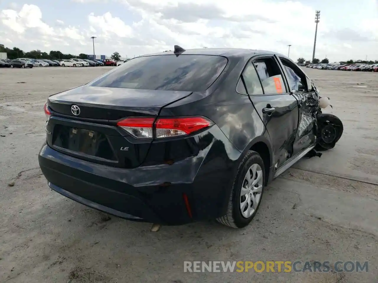 4 Photograph of a damaged car JTDEPRAEXLJ014907 TOYOTA COROLLA 2020