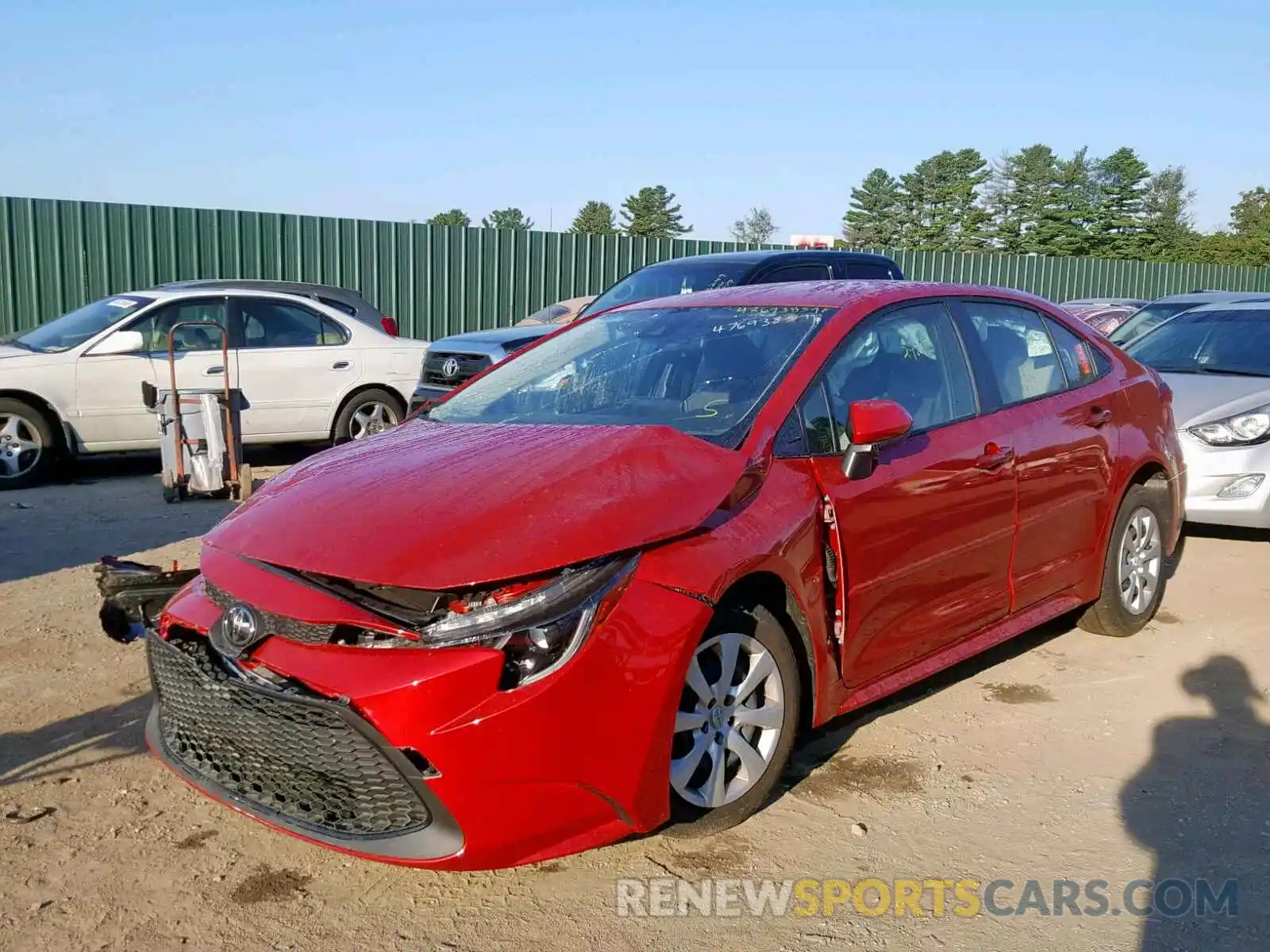 2 Photograph of a damaged car JTDEPRAEXLJ015328 TOYOTA COROLLA 2020