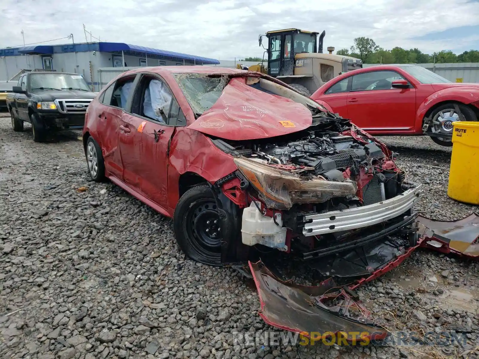 1 Photograph of a damaged car JTDEPRAEXLJ015507 TOYOTA COROLLA 2020