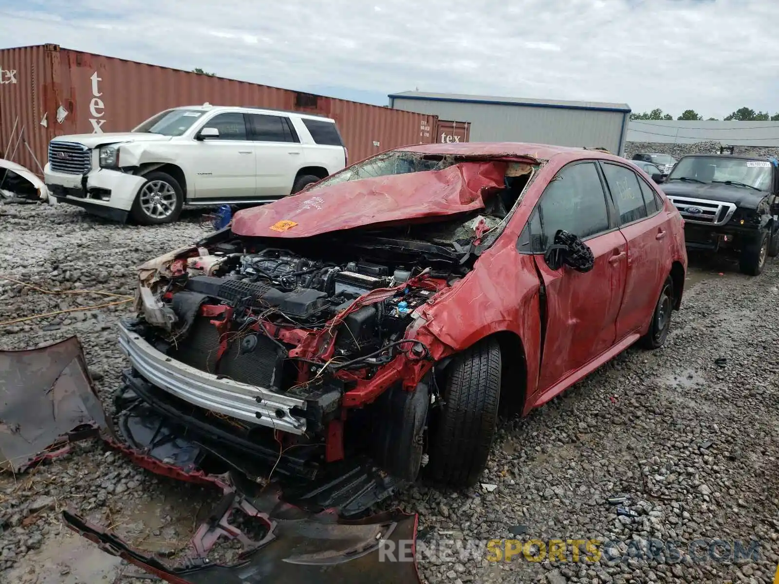 2 Photograph of a damaged car JTDEPRAEXLJ015507 TOYOTA COROLLA 2020