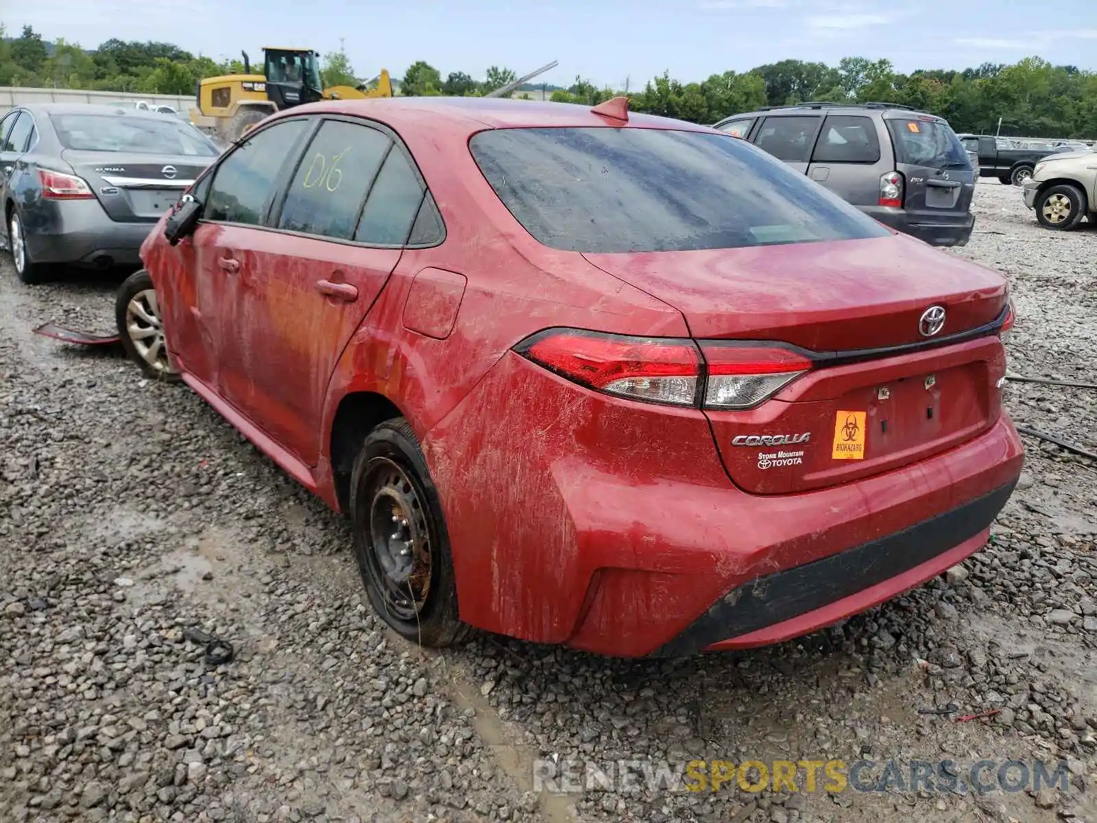 3 Photograph of a damaged car JTDEPRAEXLJ015507 TOYOTA COROLLA 2020