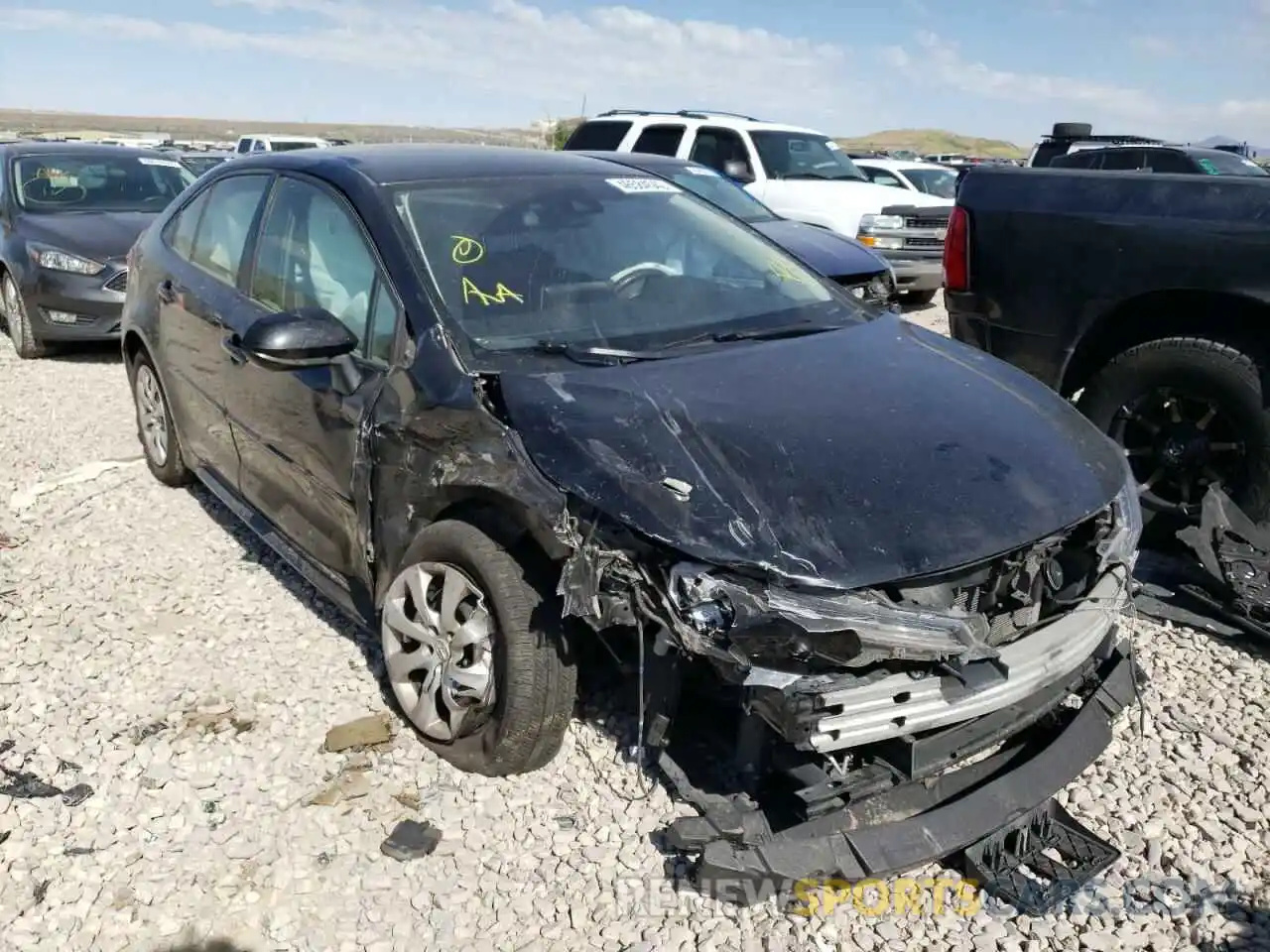 1 Photograph of a damaged car JTDEPRAEXLJ016754 TOYOTA COROLLA 2020