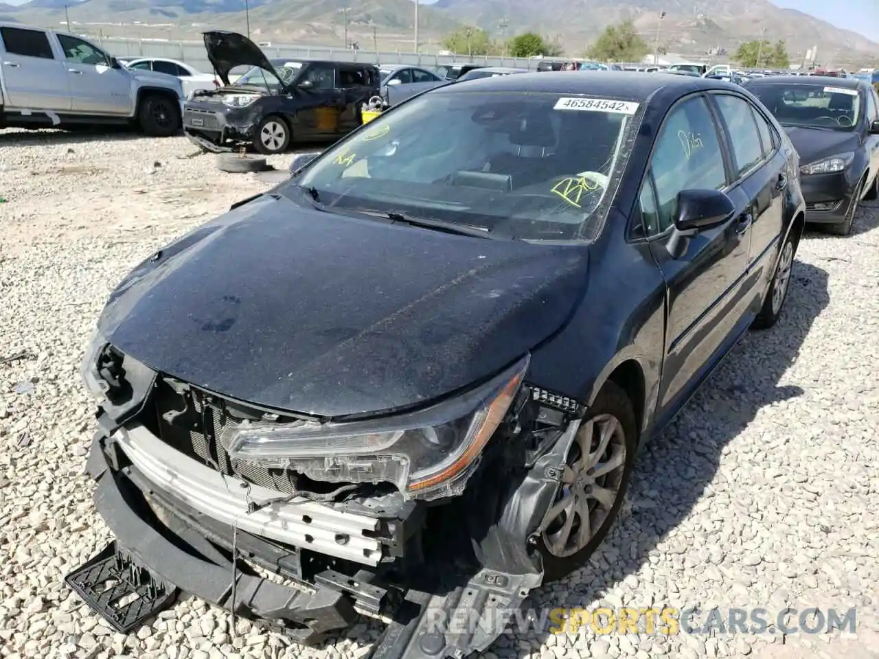 2 Photograph of a damaged car JTDEPRAEXLJ016754 TOYOTA COROLLA 2020