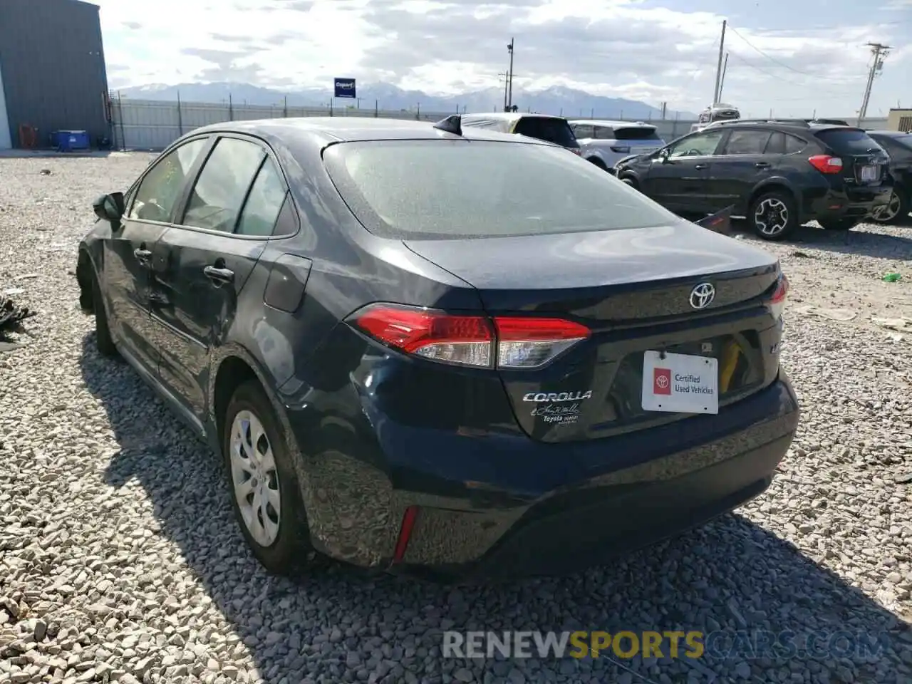 3 Photograph of a damaged car JTDEPRAEXLJ016754 TOYOTA COROLLA 2020