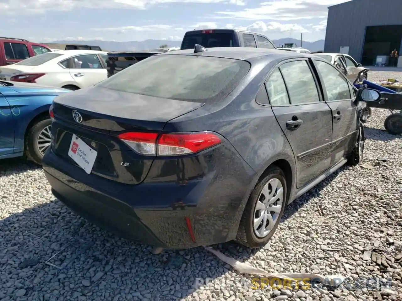 4 Photograph of a damaged car JTDEPRAEXLJ016754 TOYOTA COROLLA 2020